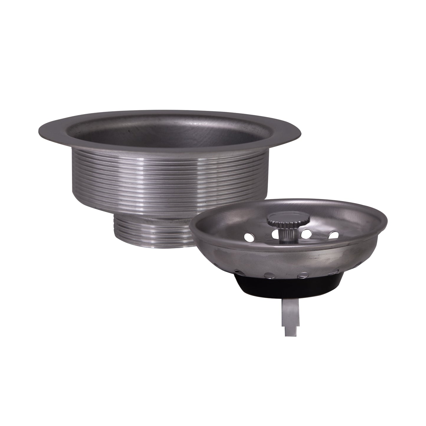 Design House 542969 Colador de Drenaje de Acero Inoxidable S430 Anti-obstrucciÃ³n para Fregadero de Cocina con Cesta para Recoger Desechos de Alimentos