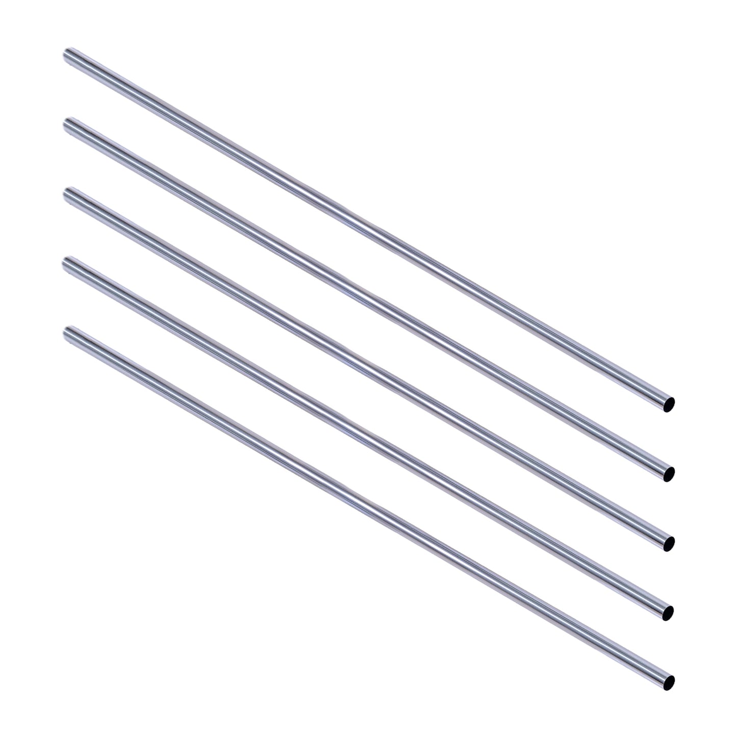 Design House 559146 72-inch Stainless Steel Shower Rod 5-Pack Polished Chrome