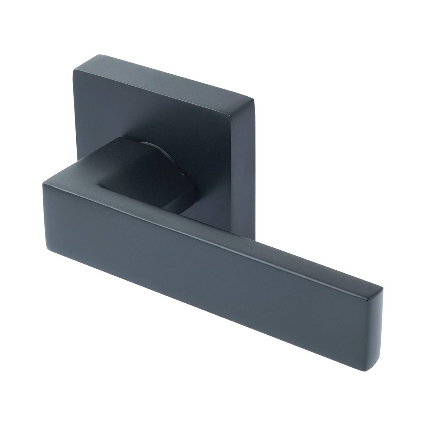 Design House Karsen Modern Interior Dummy Door Lever, Matte Black