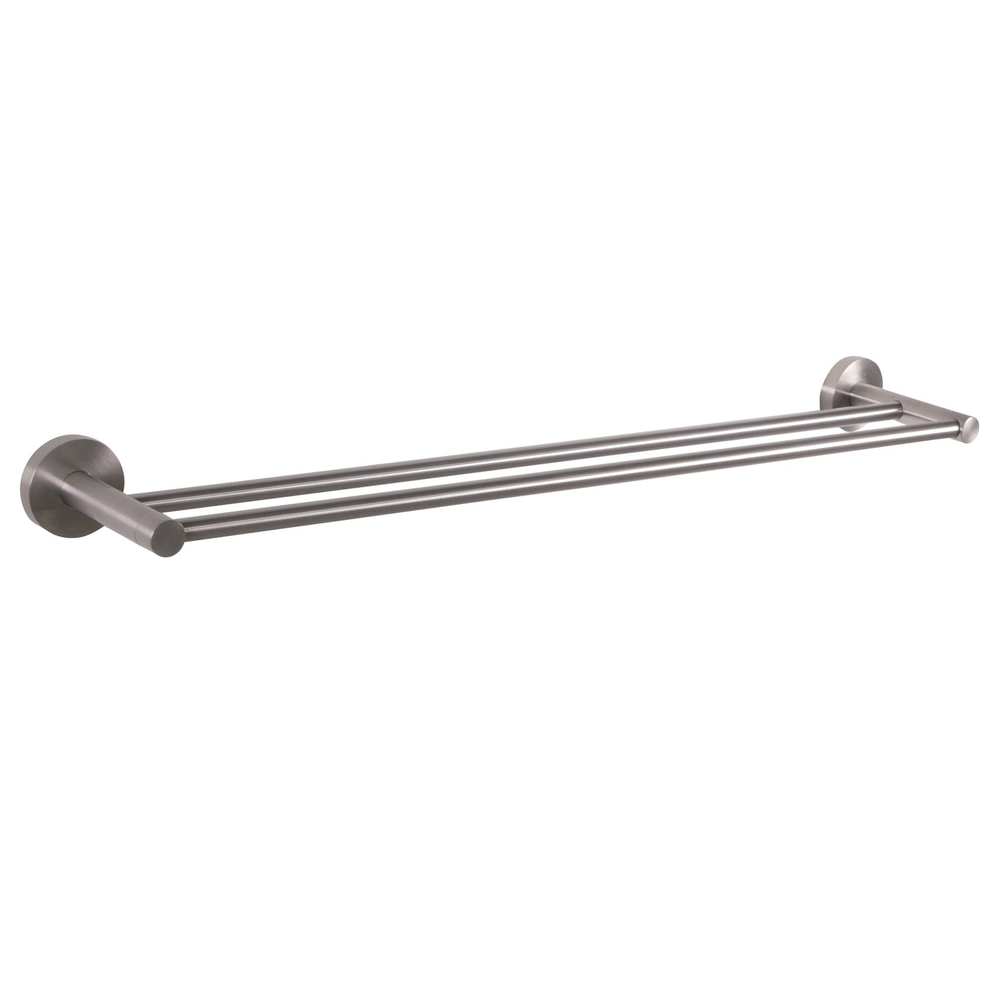 Design House Kelton Wall Mounted 24" Double Towel Bar, Matte Black/Satin Gold