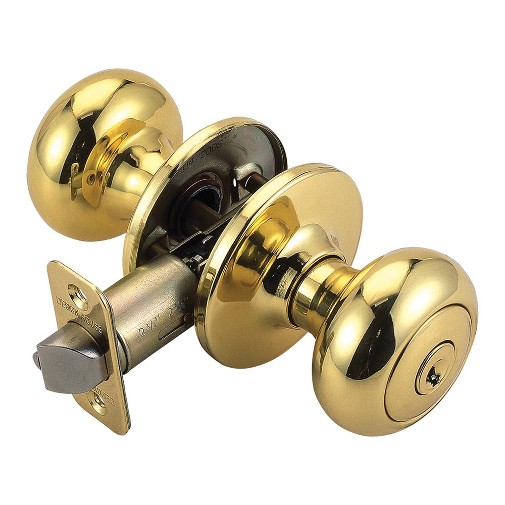 Design House Cambridge Perilla de Puerta con Llave, Cromo Pulido