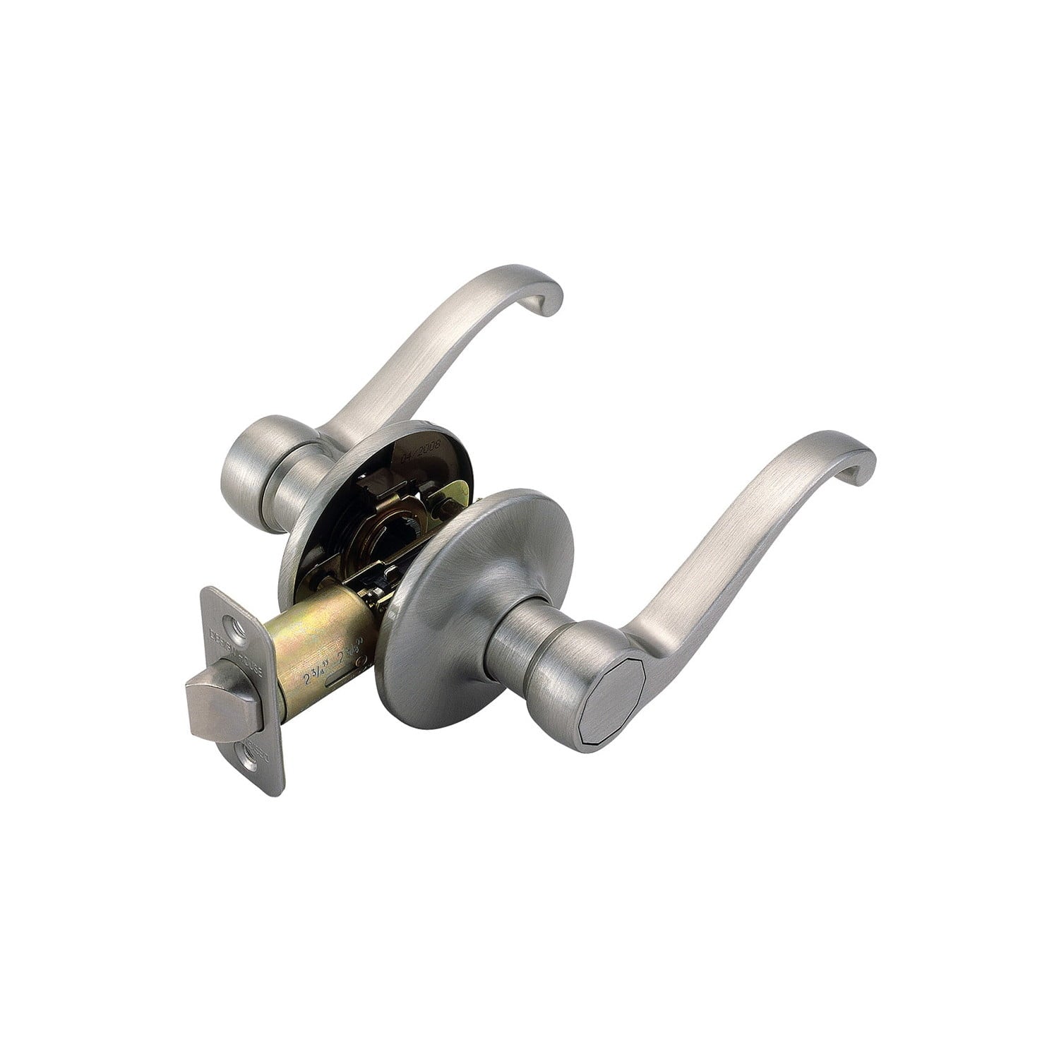 Design House Scroll Passage 2-Way Latch Interior Hall and Closet Door Lever, Oil Rubbed Bronze