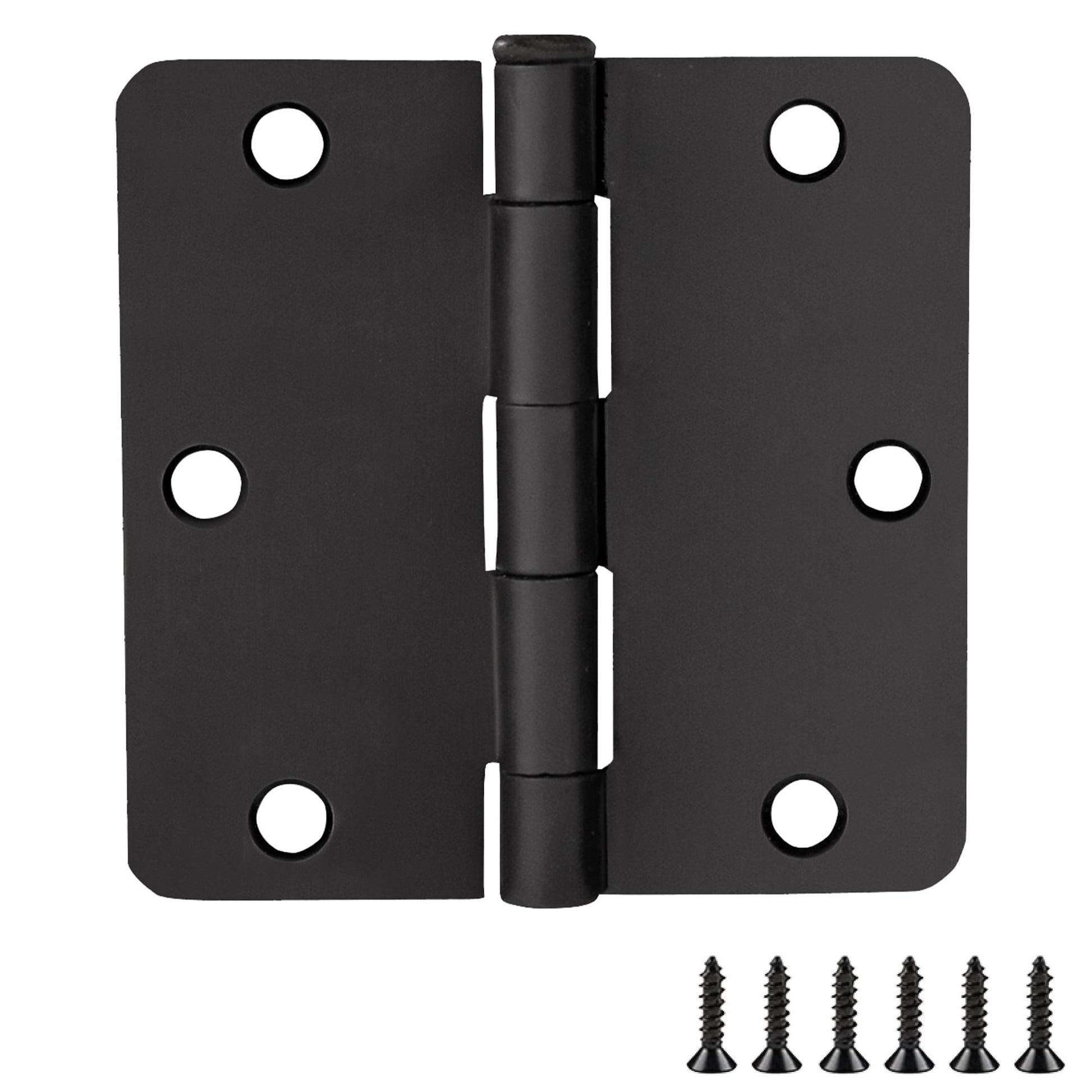 Design House 9-Pack 3.5" H x .25" Radius Butterfly Interior/Exterior Door Hinges, Matte Black