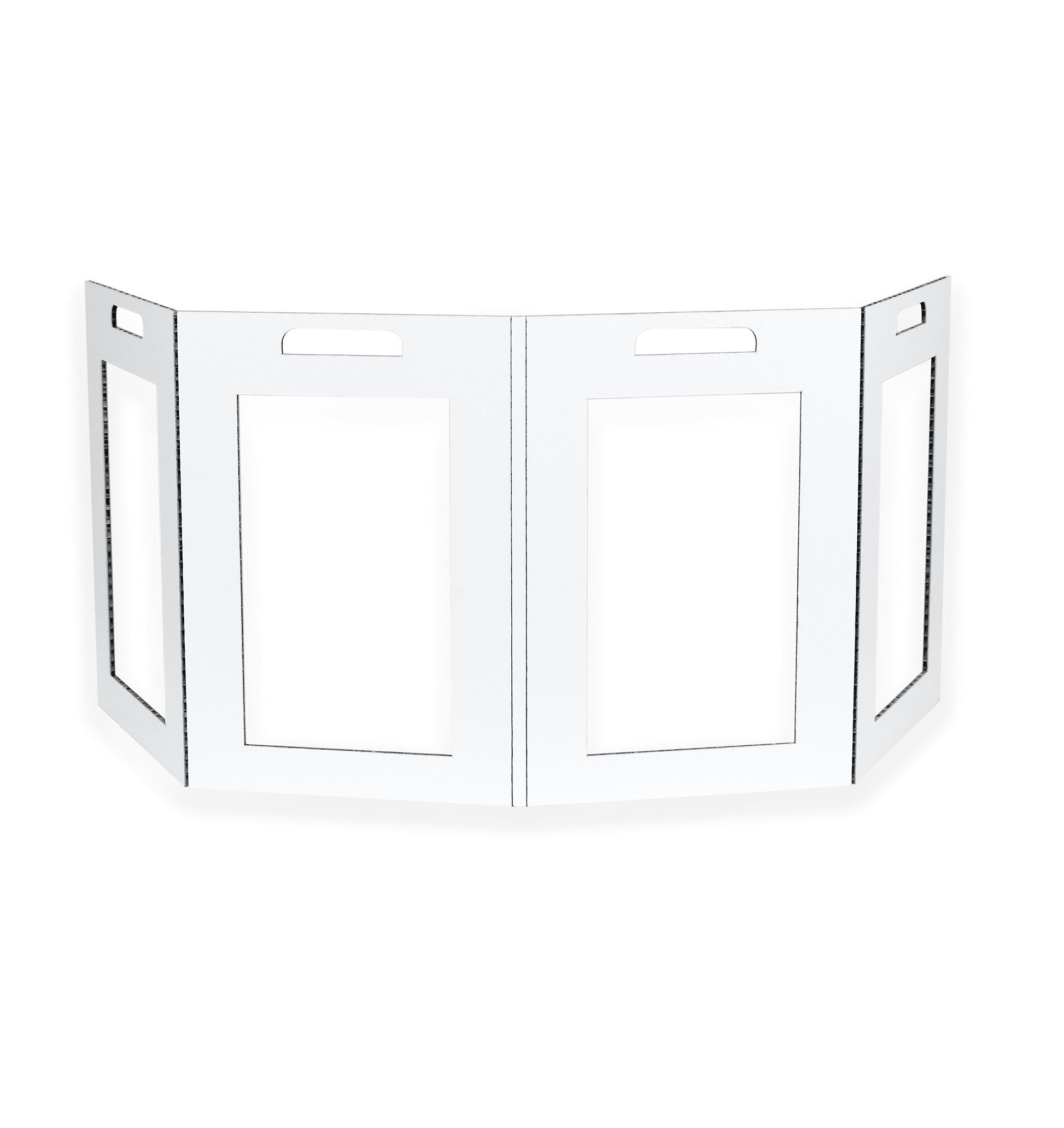 Desk Buddy - Windowed - White Kraft - 23L" x 11.25W" x 15H"