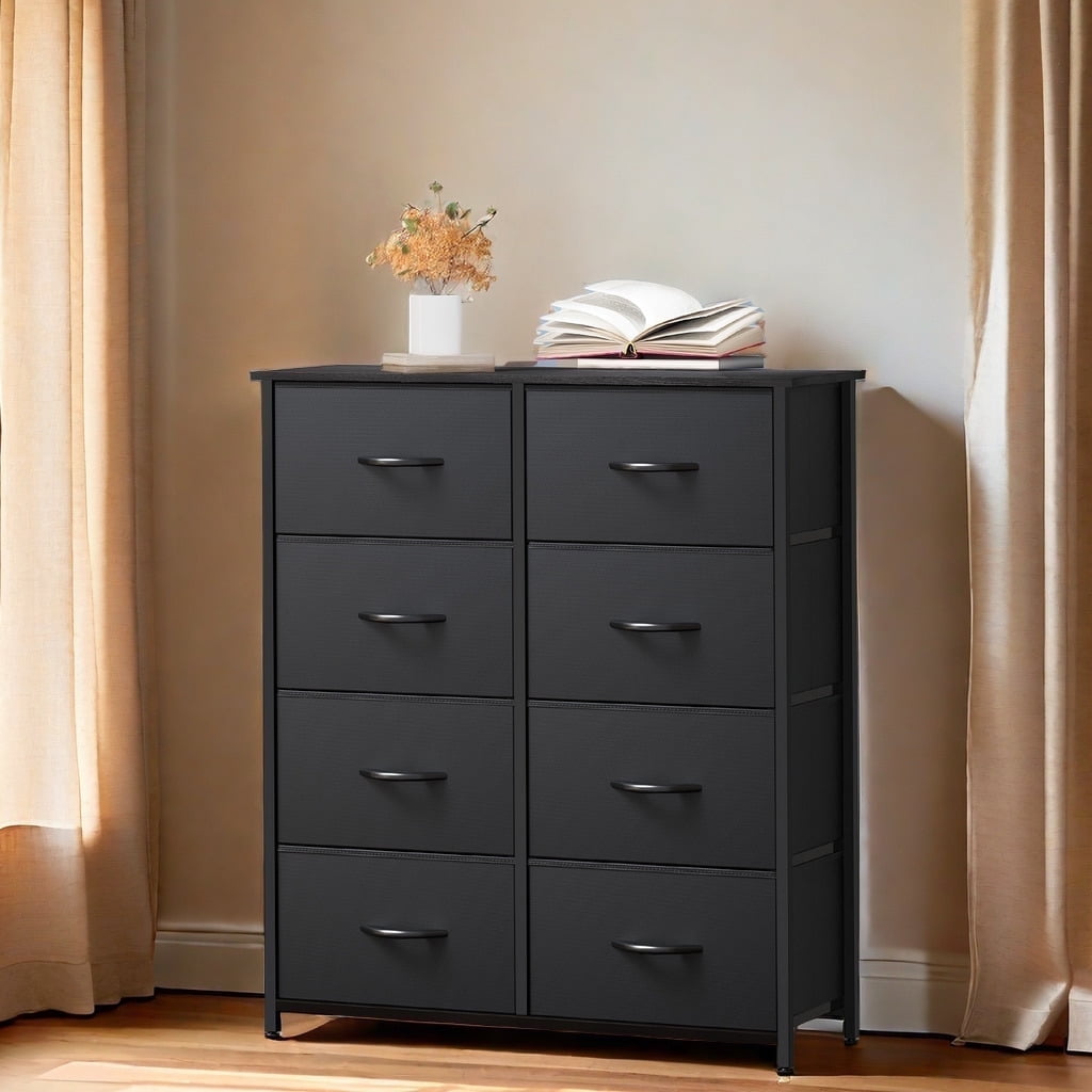 DEXTRUS 8-Drawer Fabric Dresser, Storage Tower Unit for , Closet for Adults & Teens