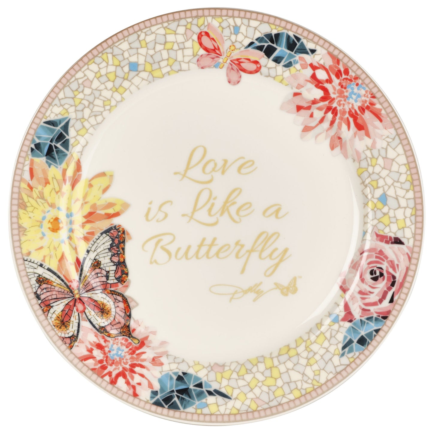 Dolly Parton Jeweled Mosaic 12in Sharing Plate