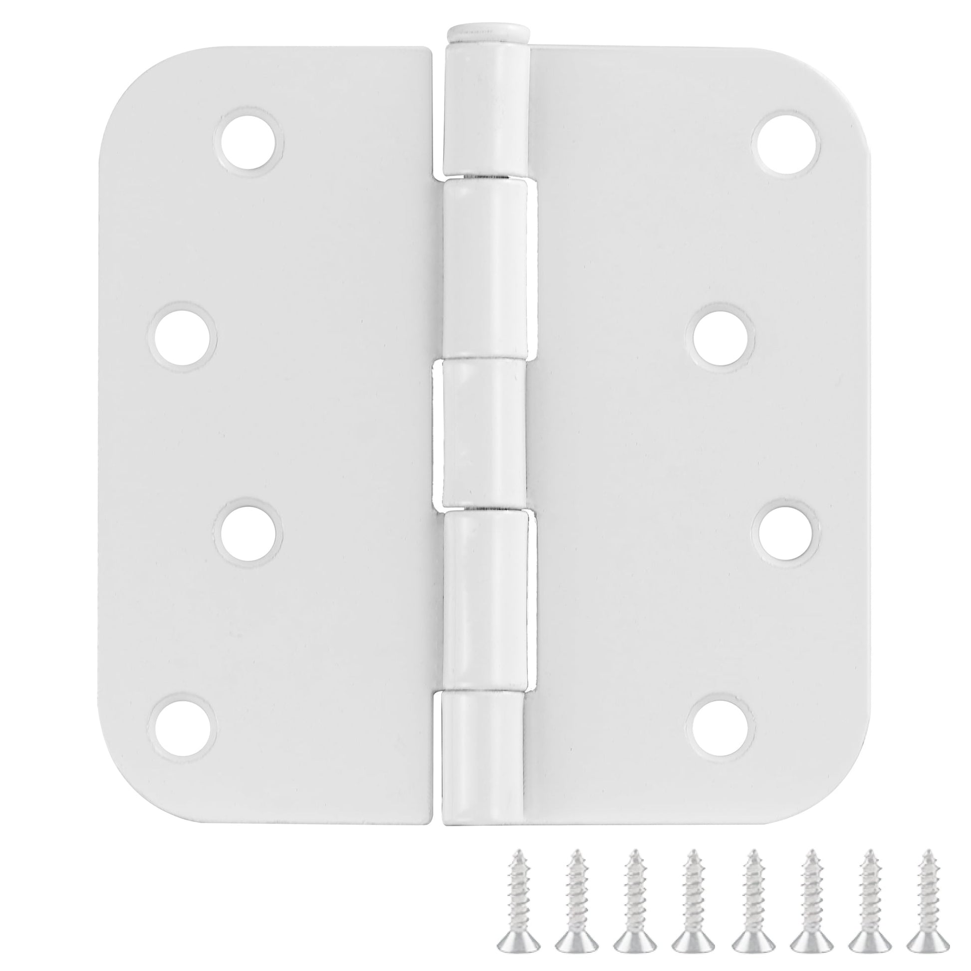 Design House 6-Pack 4" H x .625" Radius Butterfly Interior/Exterior Door Hinges, White