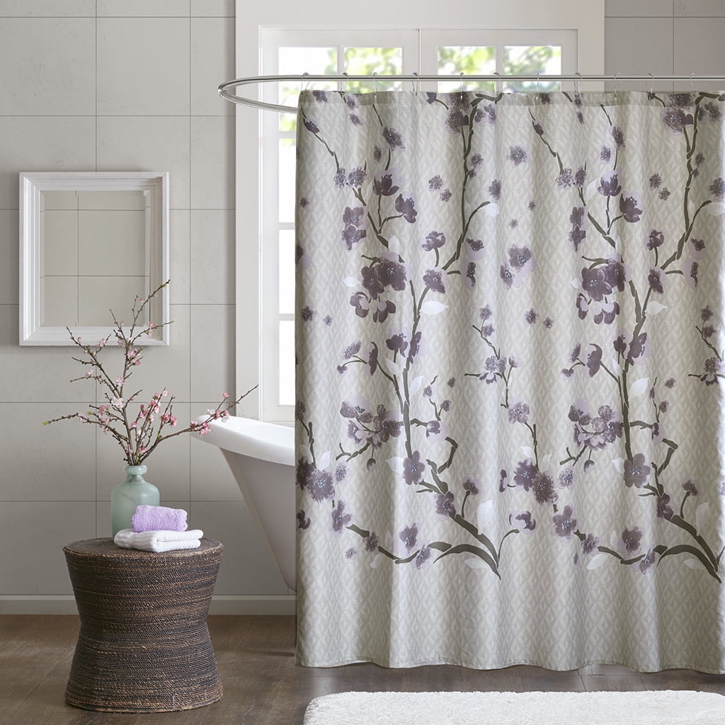 MAYEERTY 100% Cotton Shower Curtain, 72" x 72", Machine-Washable