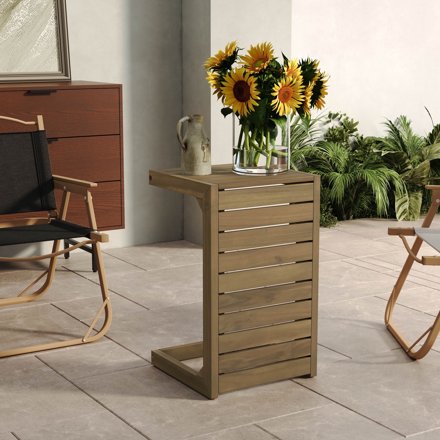 MAYEERTY C-Shape Modern Minimalist Elegant Design Coffee Table