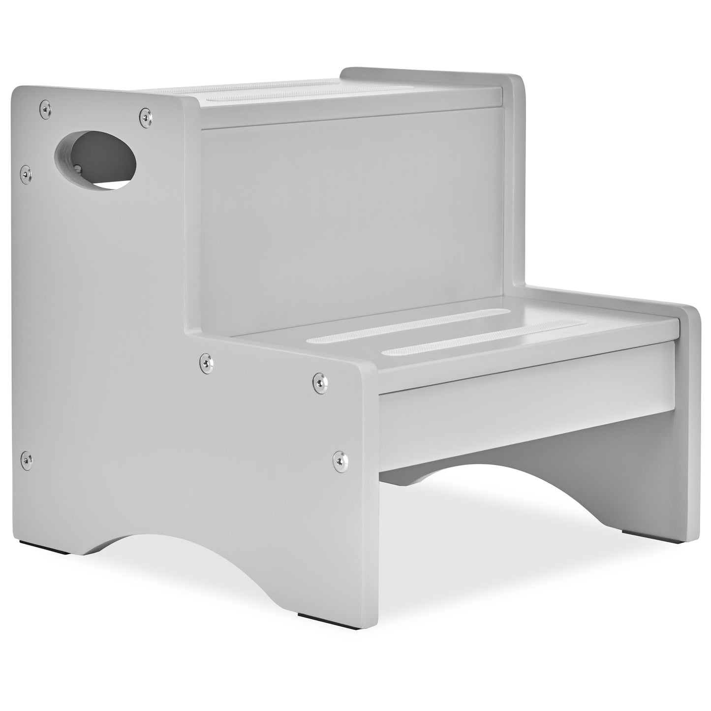 Dream On Me Little Steps Step Stool / Anti-slid base / Multipurpose Kids Step Stool / Sturdy & solid stool for kids Pebble Grey