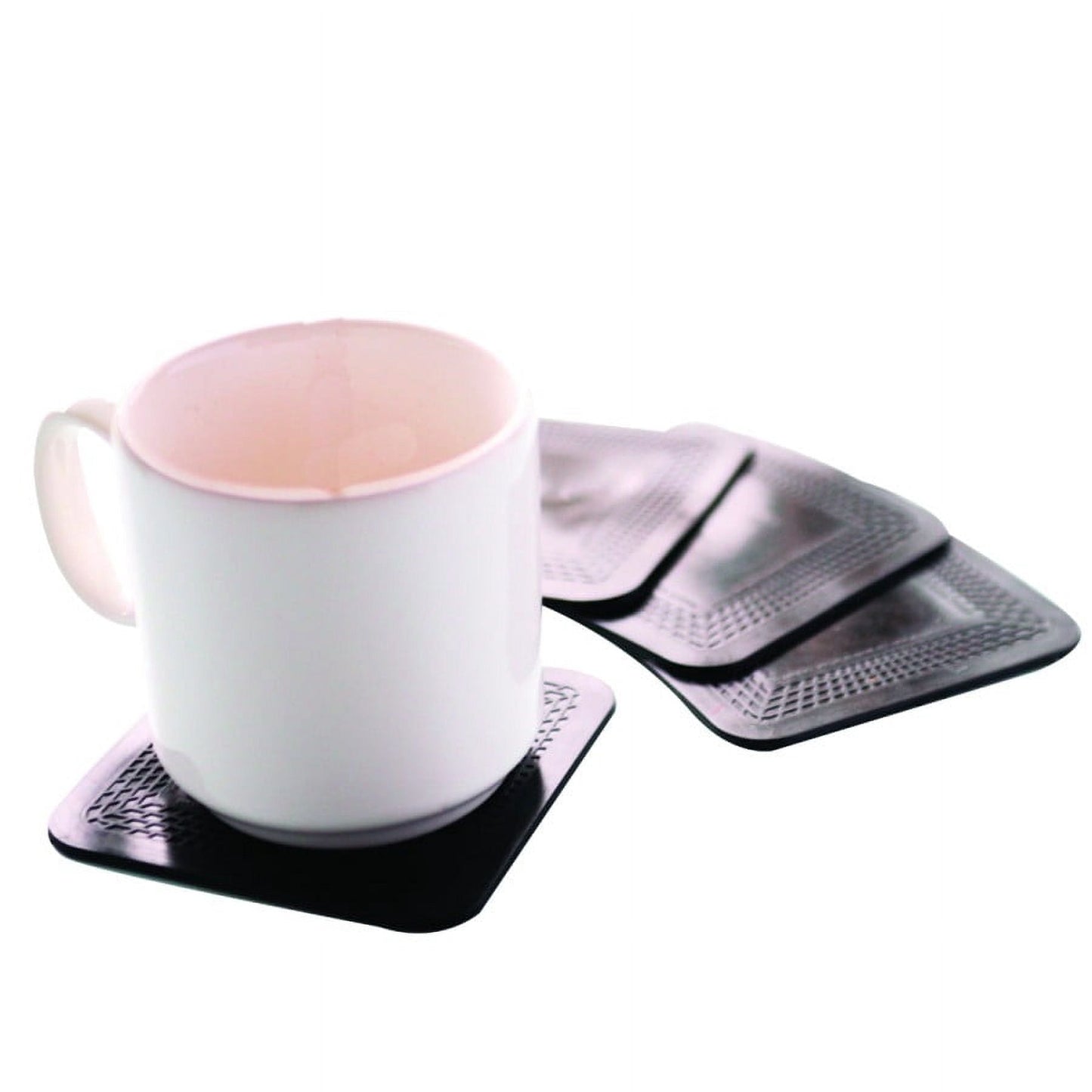 Dycem Non-Slip Coasters, Set of 4, Black
