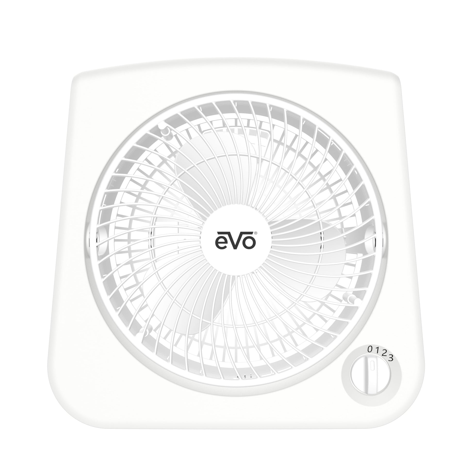 EVO Square Desk Fan, White, DF200