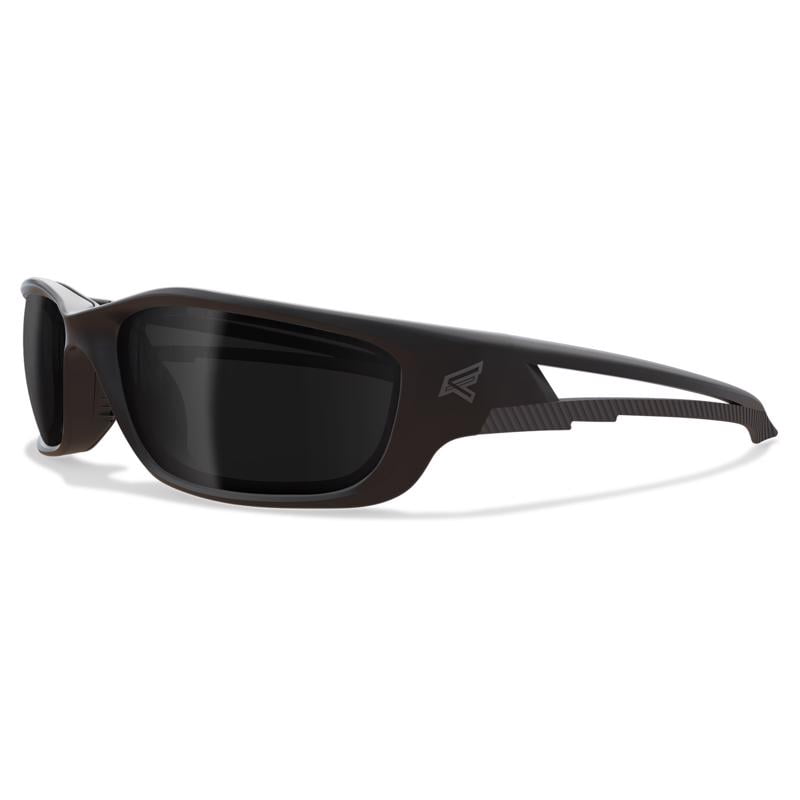 Edge Eyewear Dakura Polarized Mirror Safety Glasses Silver Lens Black Frame 1 pk