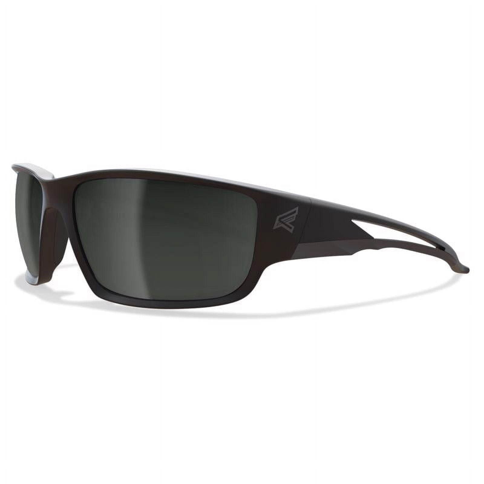 Edge Eyewear Kazbek Polarized Safety Glasses Black Lens Black Frame 1 pc.