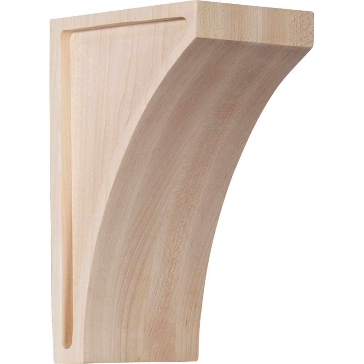 Ekena Millwork 3"W x 3 1/2"D x 6"H Small Lawson Wood Corbel, Walnut