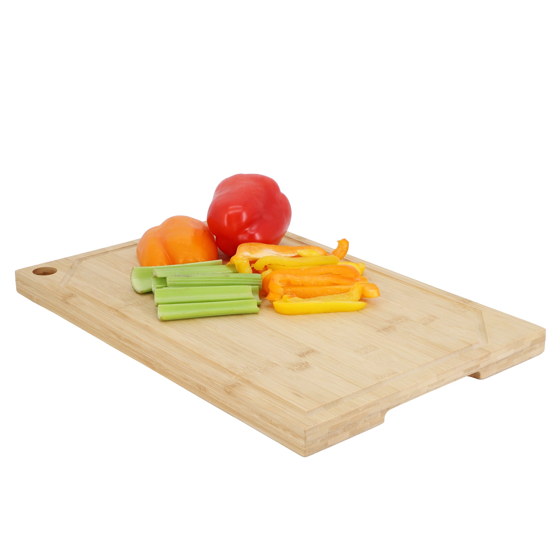 Elama 17.5 x 12 Inch Bamboo Wood Cutting Board