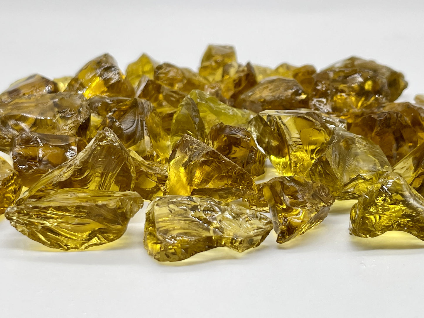 Element Fireglass 10 lbs. Large Crystal Amber Fire Glass