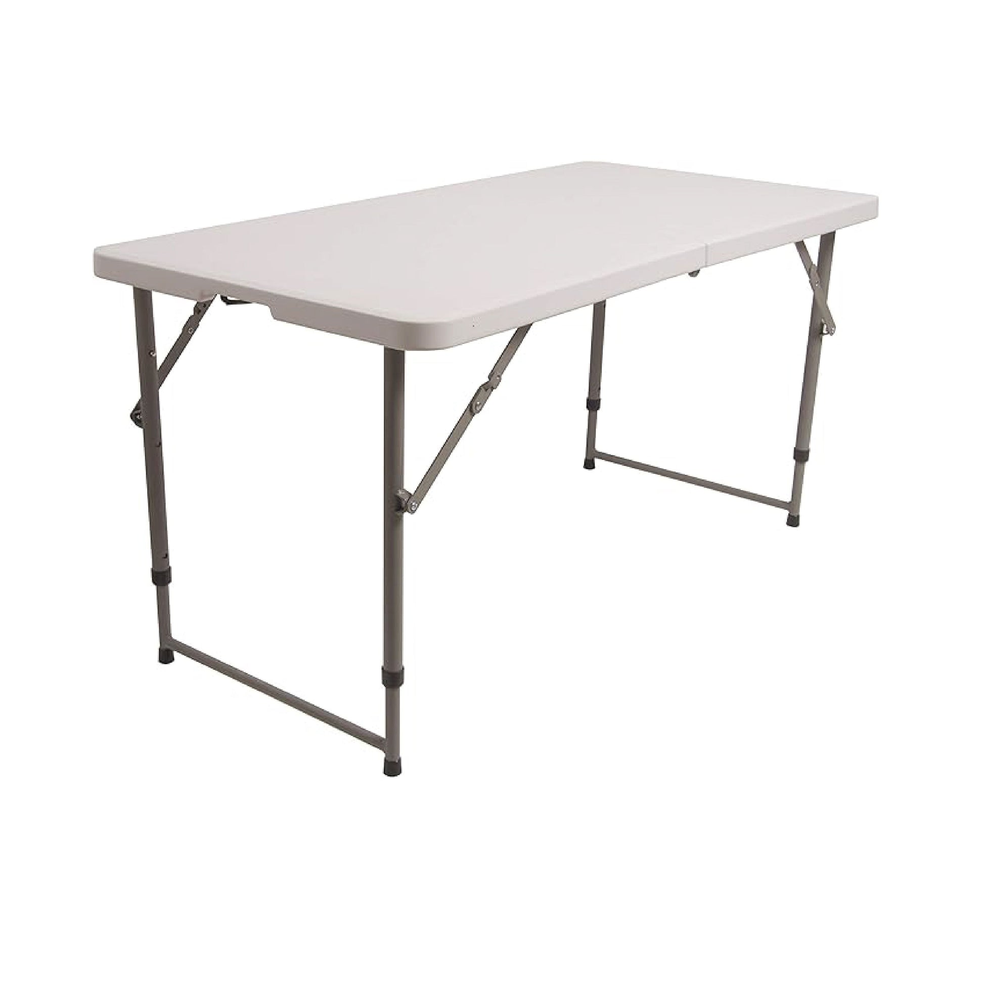Elevon Portable Folding Table, 6 Feet Foldable Table, White