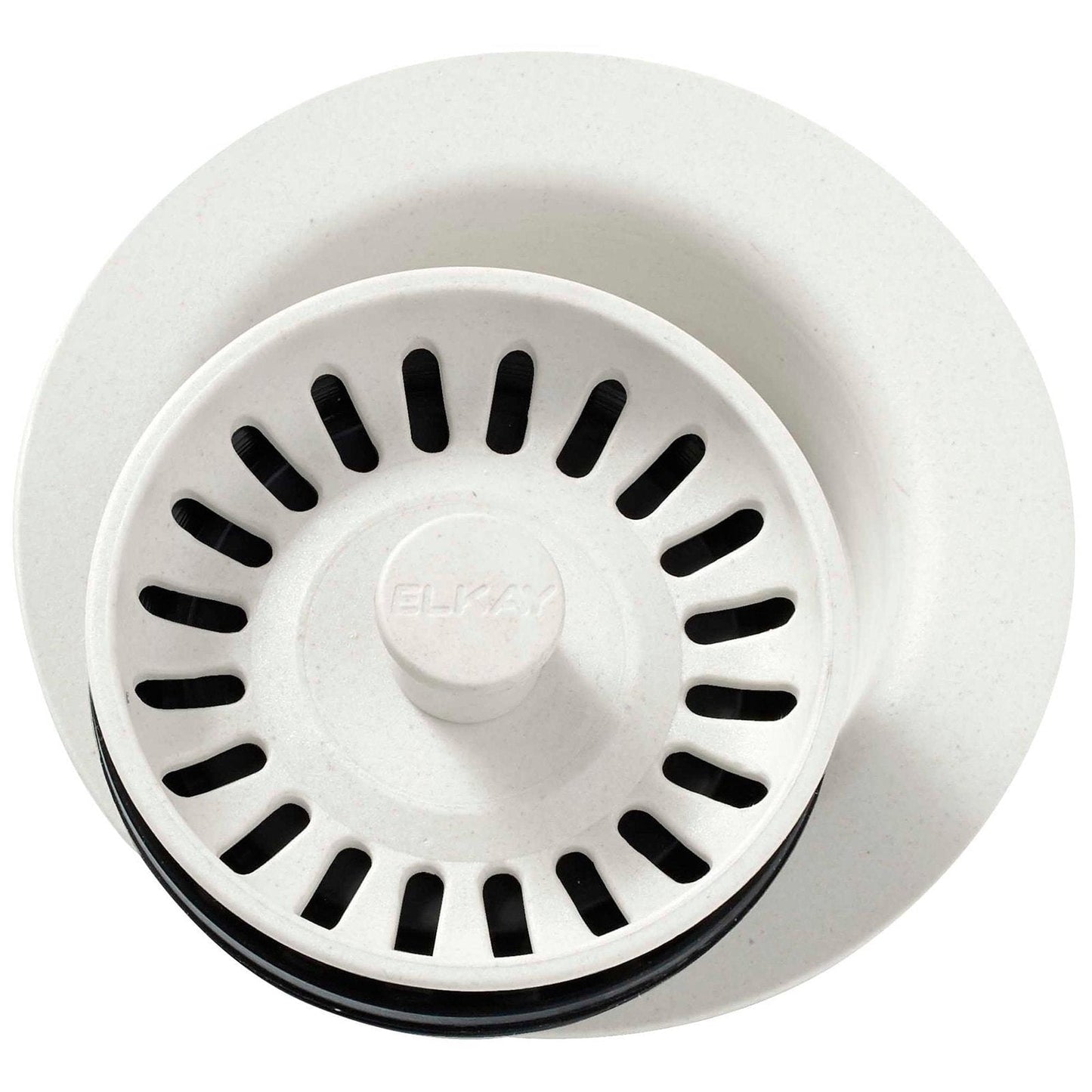 Elkay LKQD35BK FITTING WITH REMOVABLE STRAINER FOR GARBAGE Disposer Flange Black, LKQD35