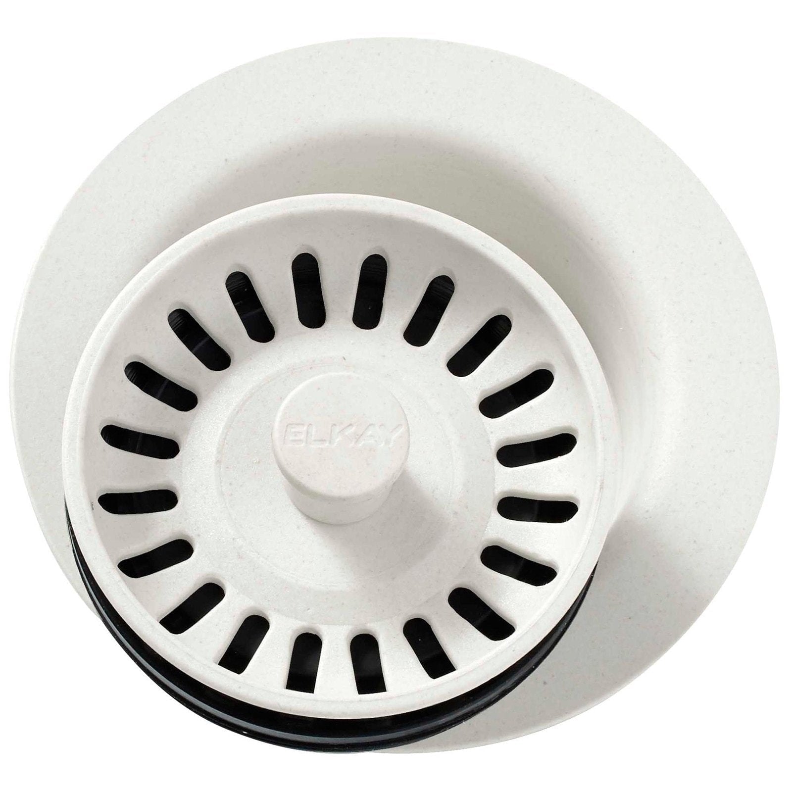 Elkay LKQD35BK FITTING WITH REMOVABLE STRAINER FOR GARBAGE Disposer Flange Black, LKQD35