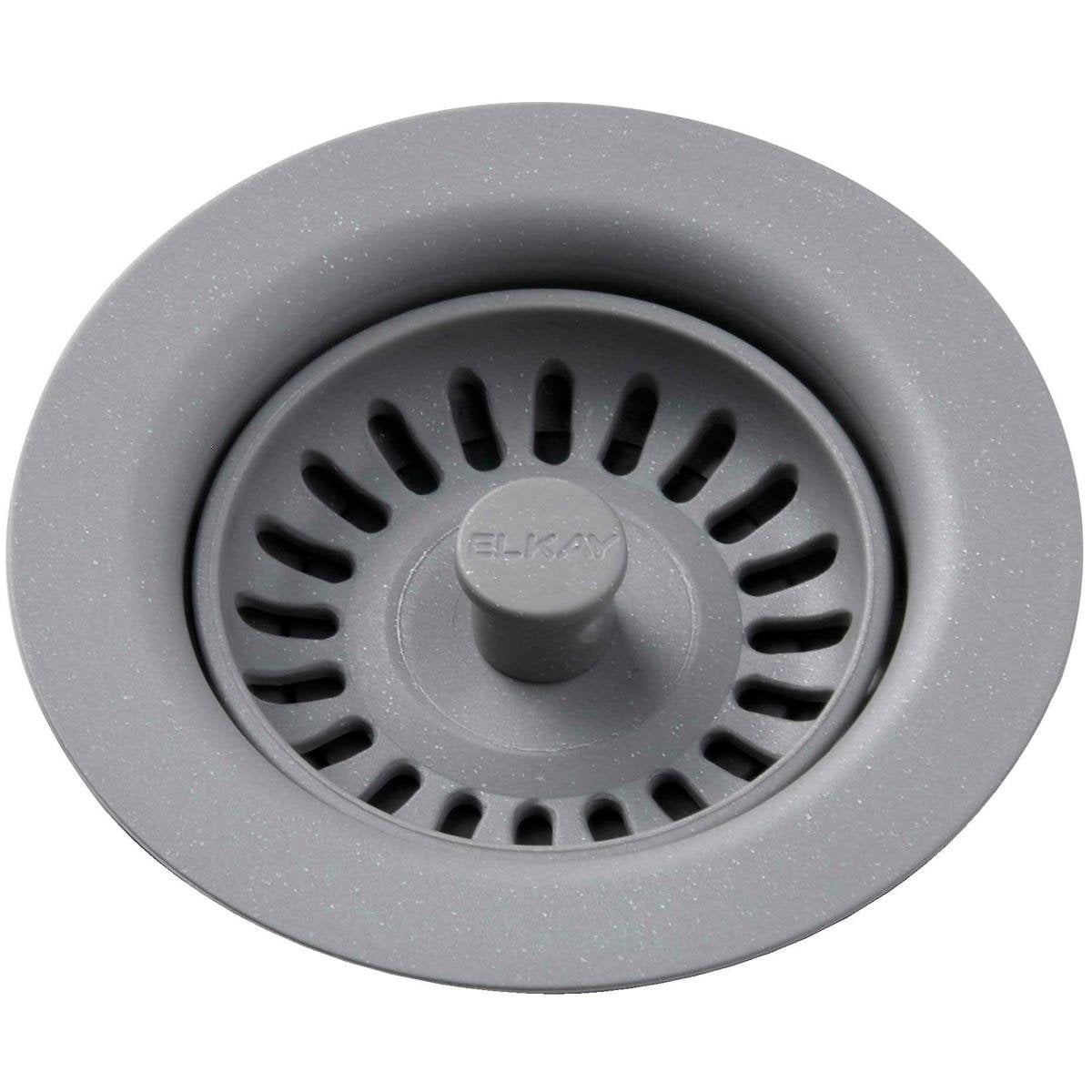 Elkay LKQS35MC Polymer Drain Fitting, Removable Basket Strainer and Rubber Stopper Mocha