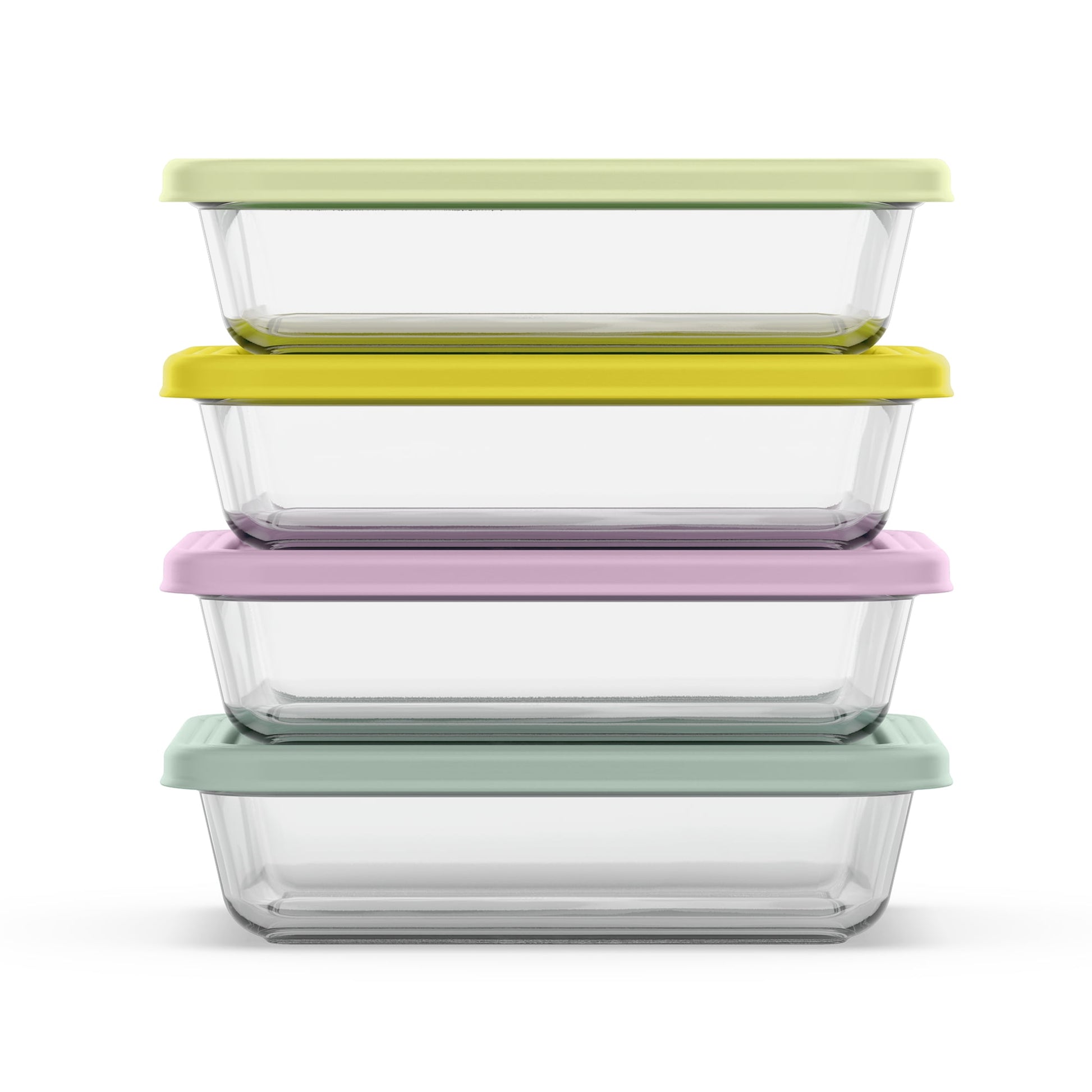 Ello Everyday Juego de PreparaciÃ³n de Comidas de Vidrio de 8 Pzas de 4.5 Tazas