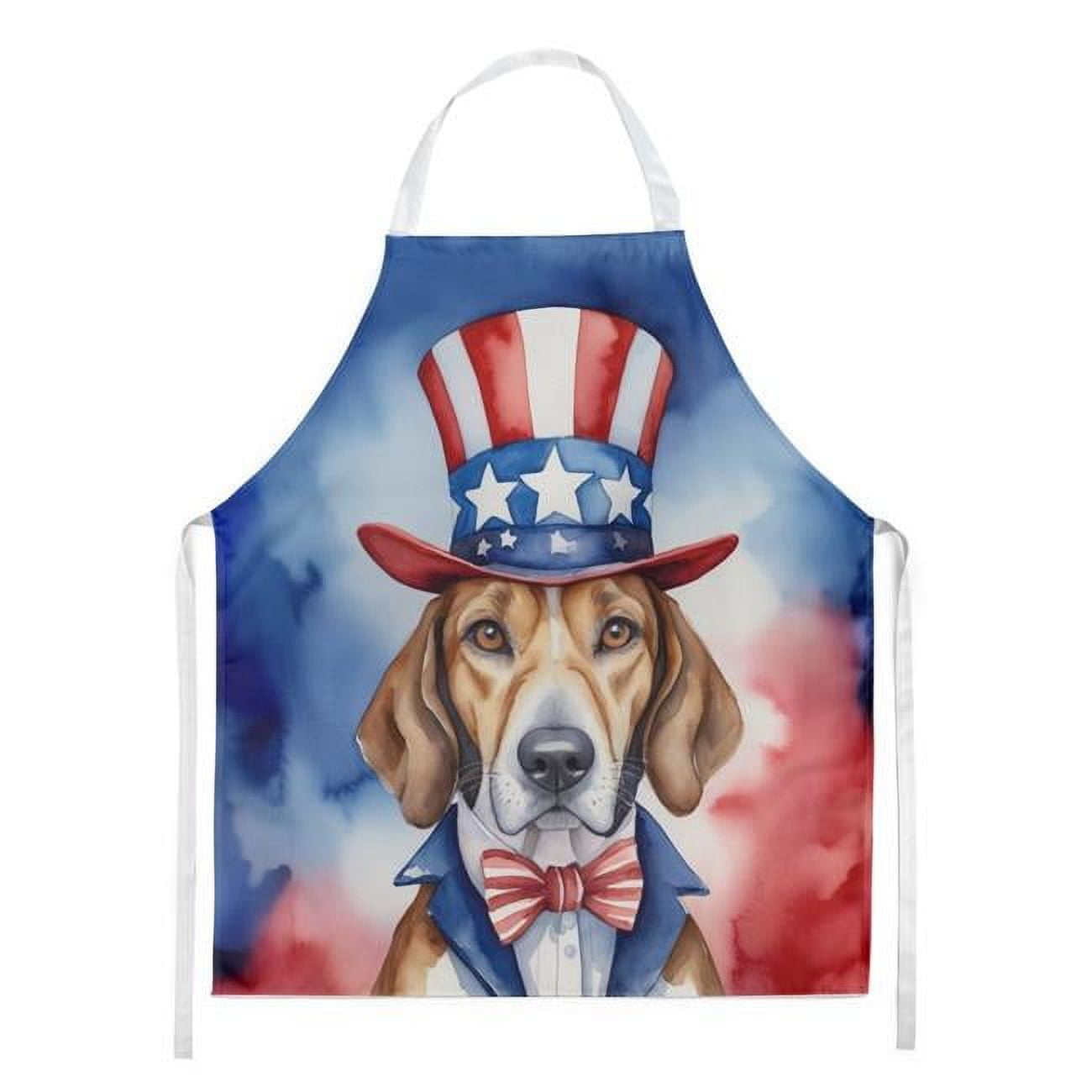 English Foxhound Patriotic American Apron 27 in x 30 in