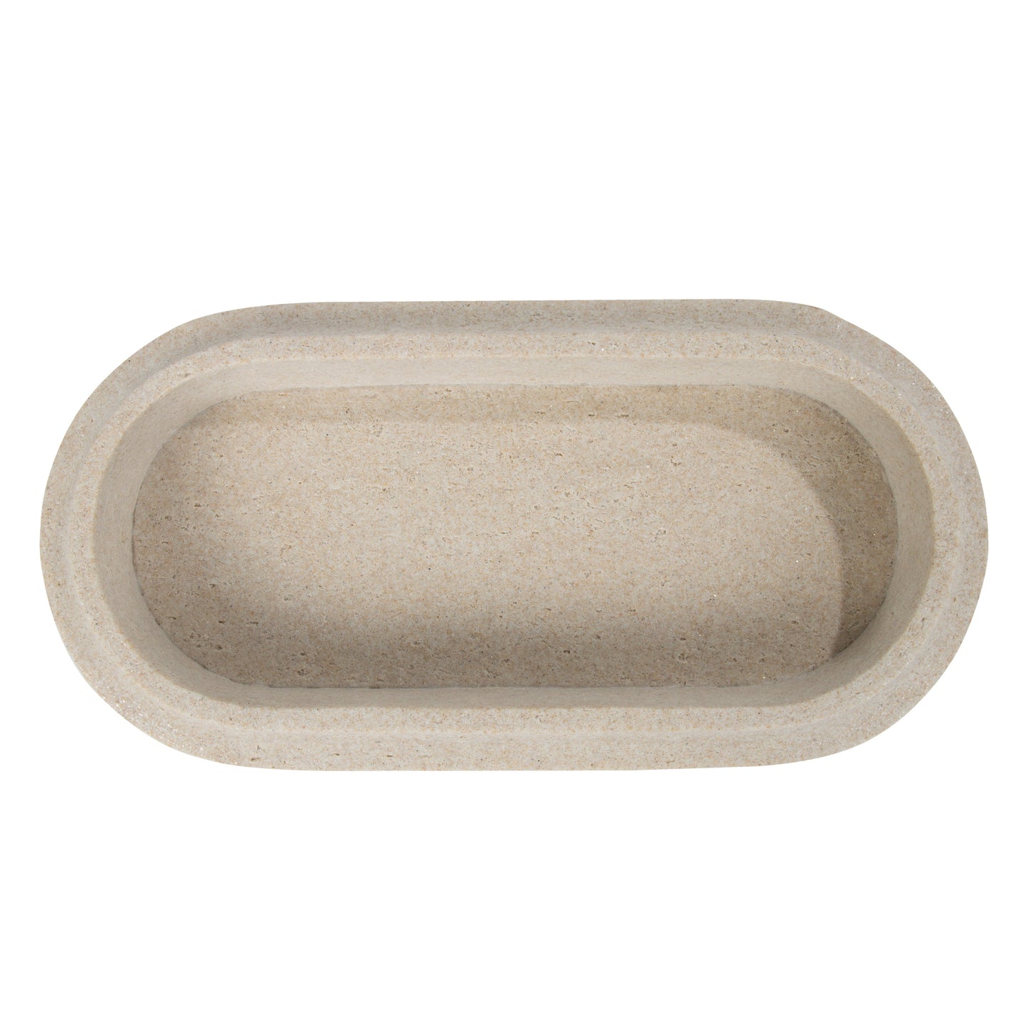 Better Homes & Gardens Indoor Carved Faux Travertine Tray