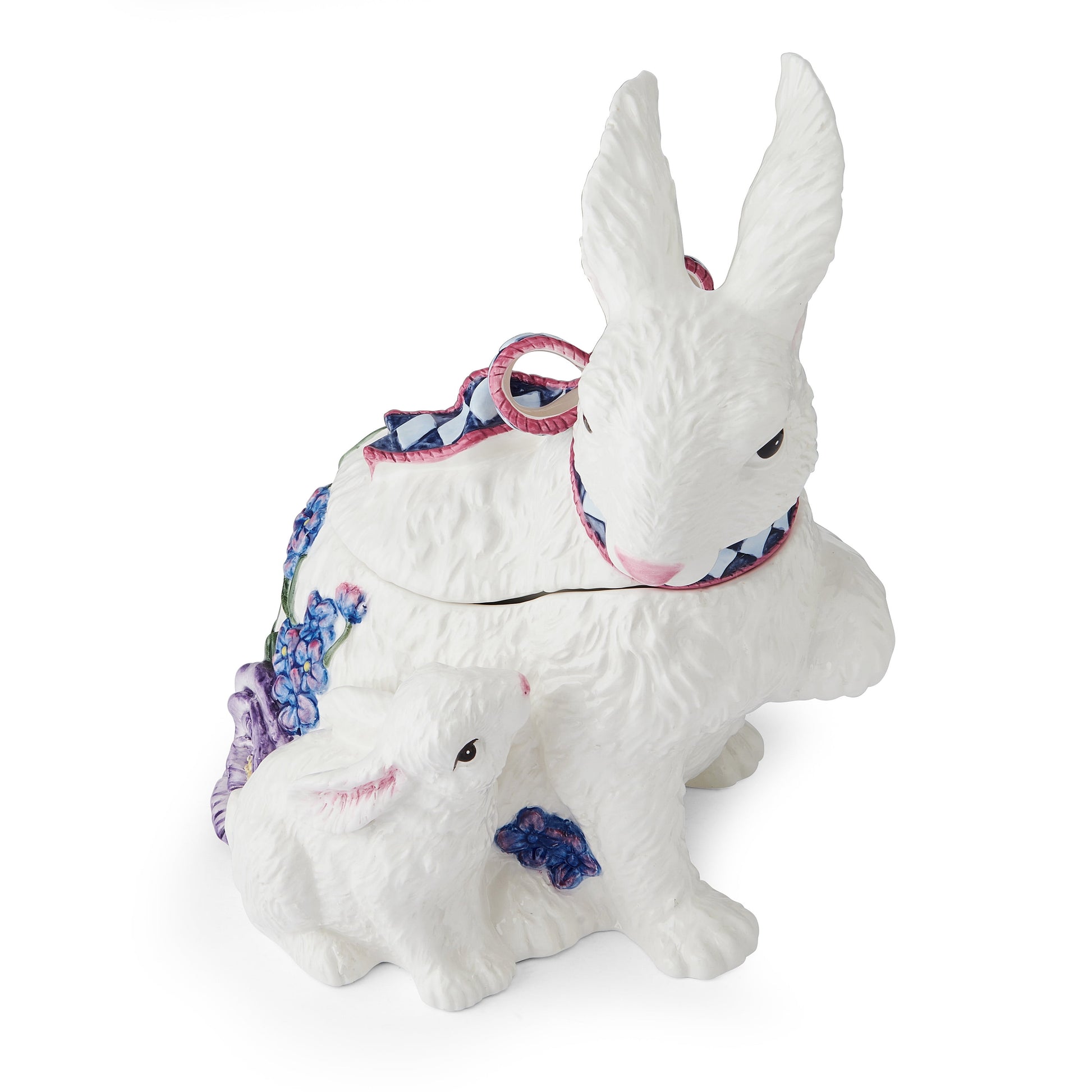 Fitz and Floyd Jardin Rabbit 10 3/4 in Cookie Jar