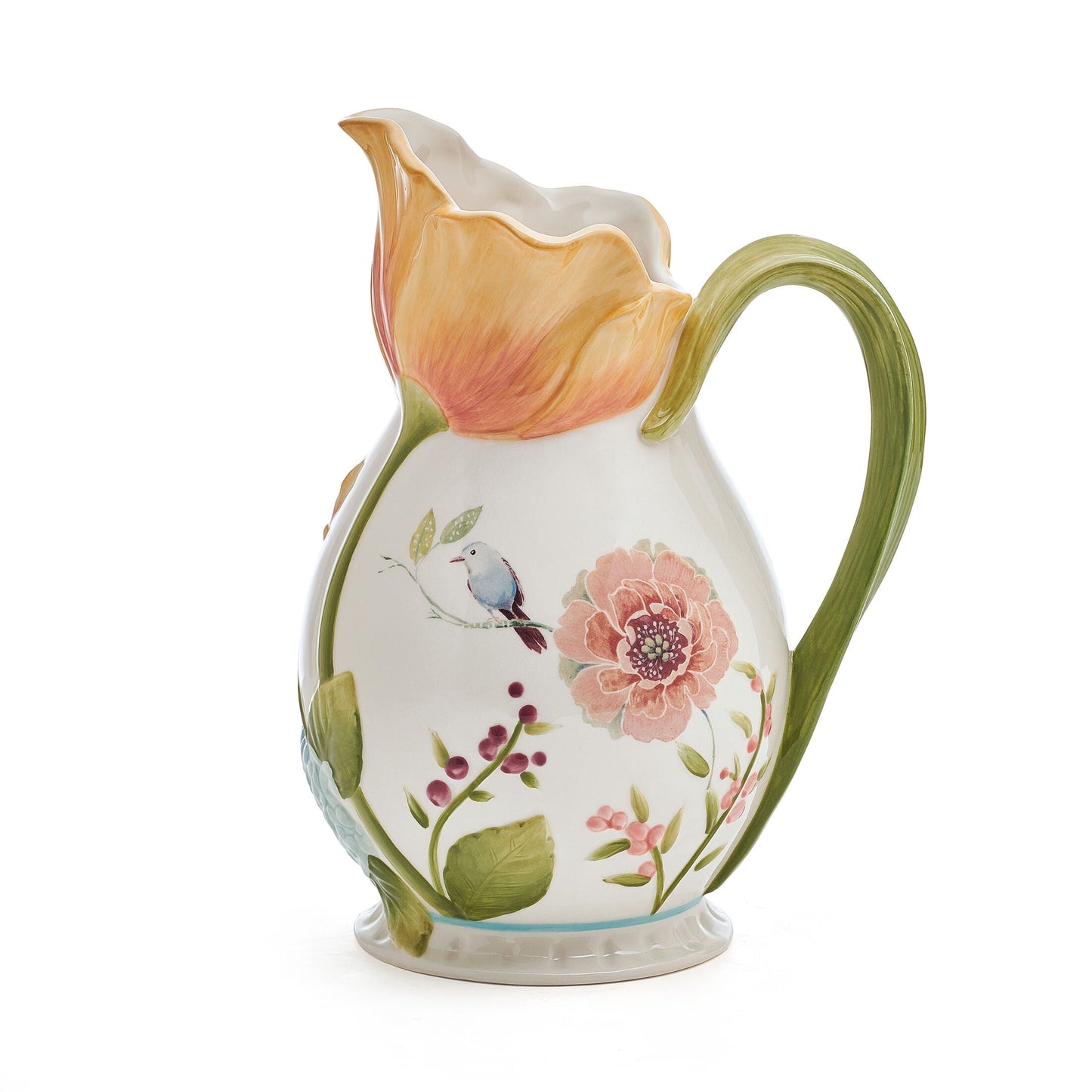 Fitz and Floyd Meadow 10.5 in Pitcher