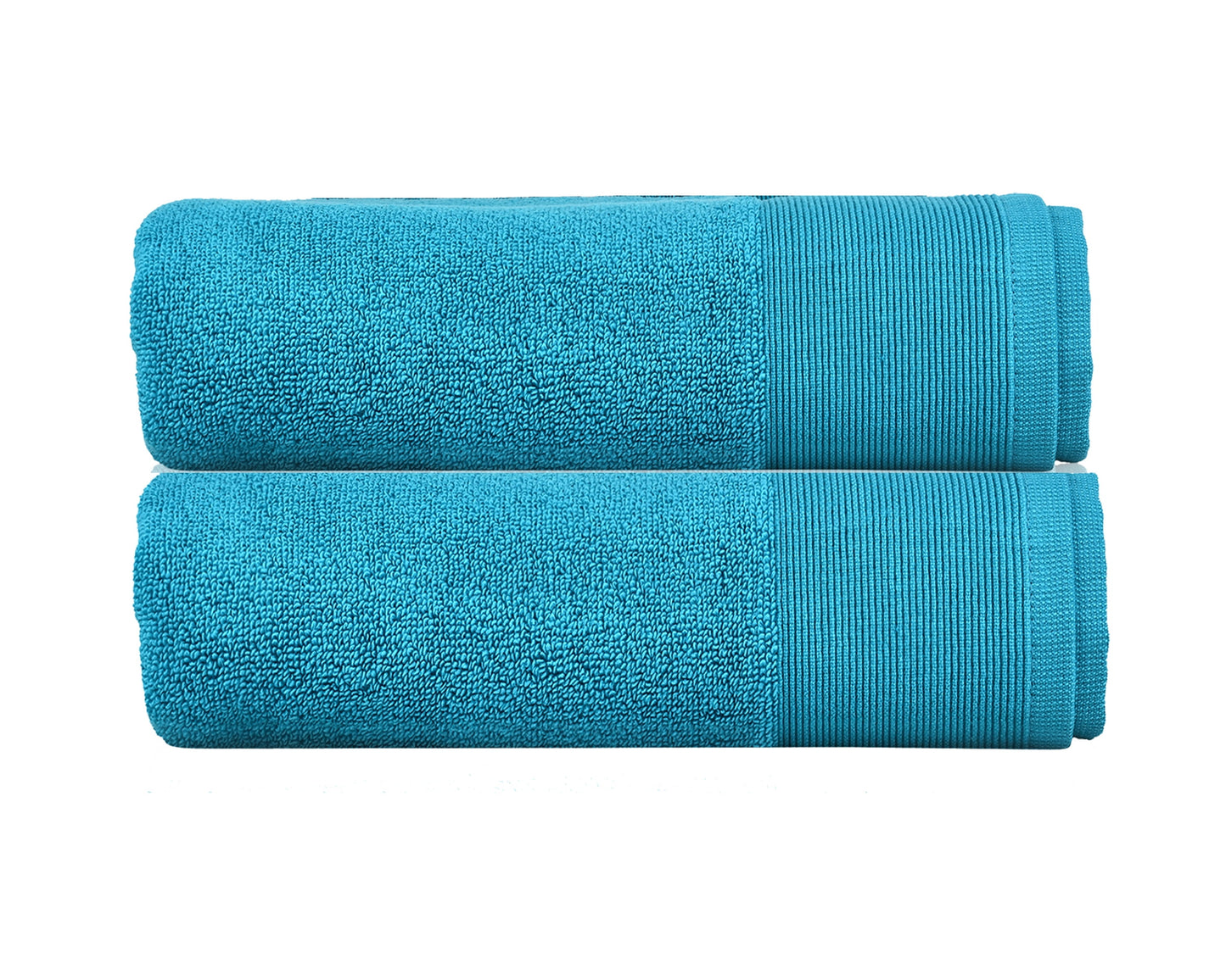 Fabstyles 2 Piece 600 GSM Bath Sheet 100% Zero Twist Cotton
