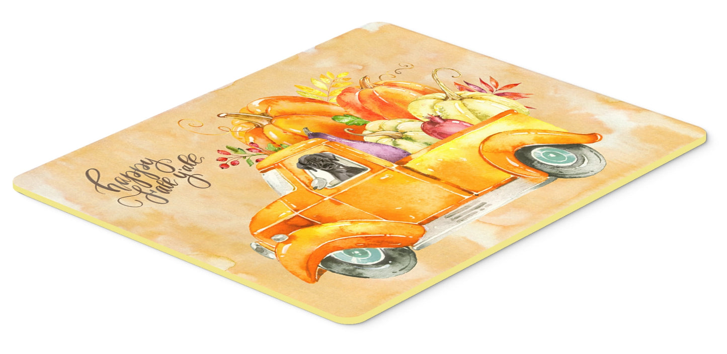 Fall Harvest Black Labrador Retriever Kitchen or Bath Mat 24x36