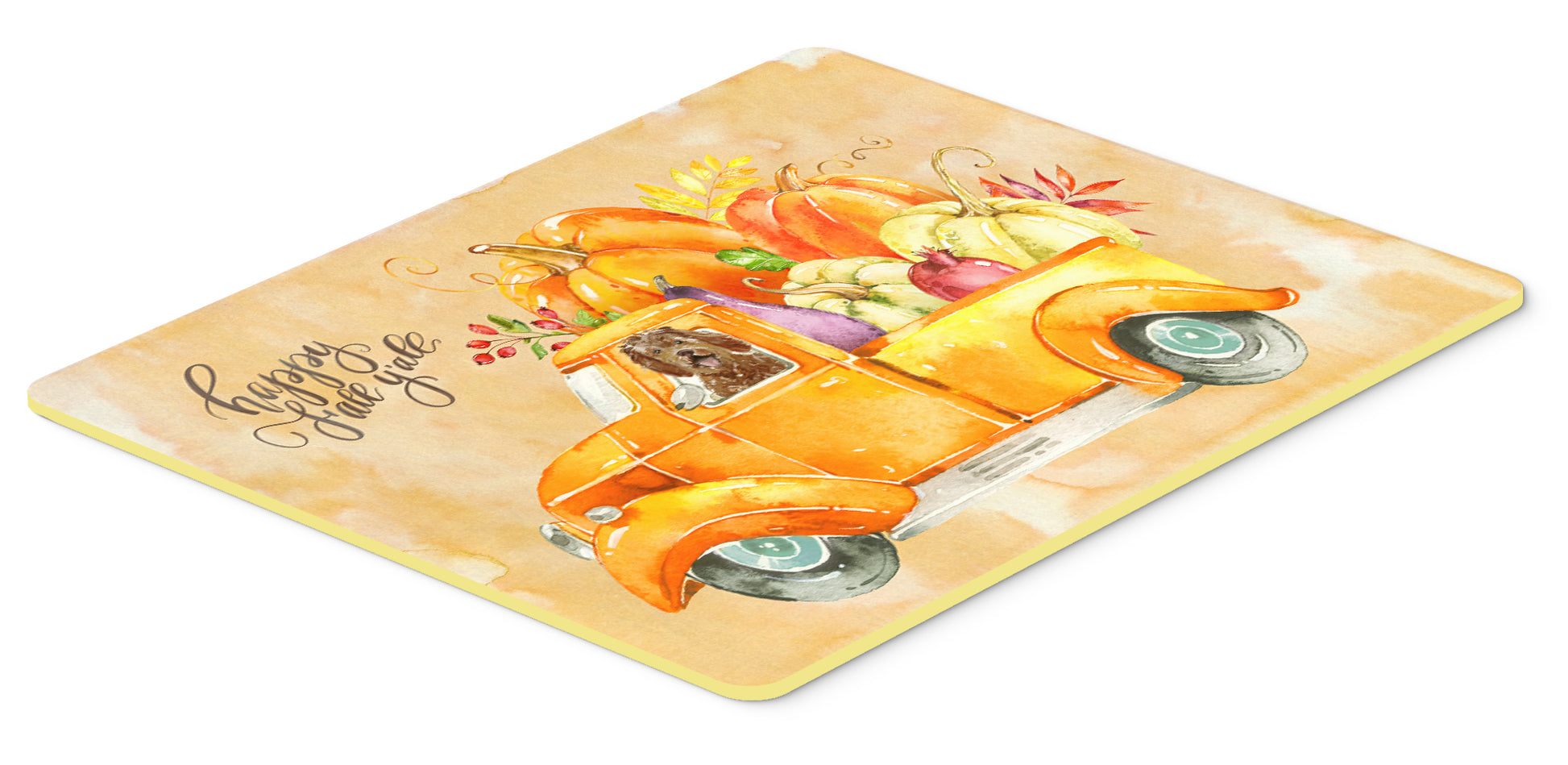 Fall Harvest Labradoodle Kitchen or Bath Mat 24x36