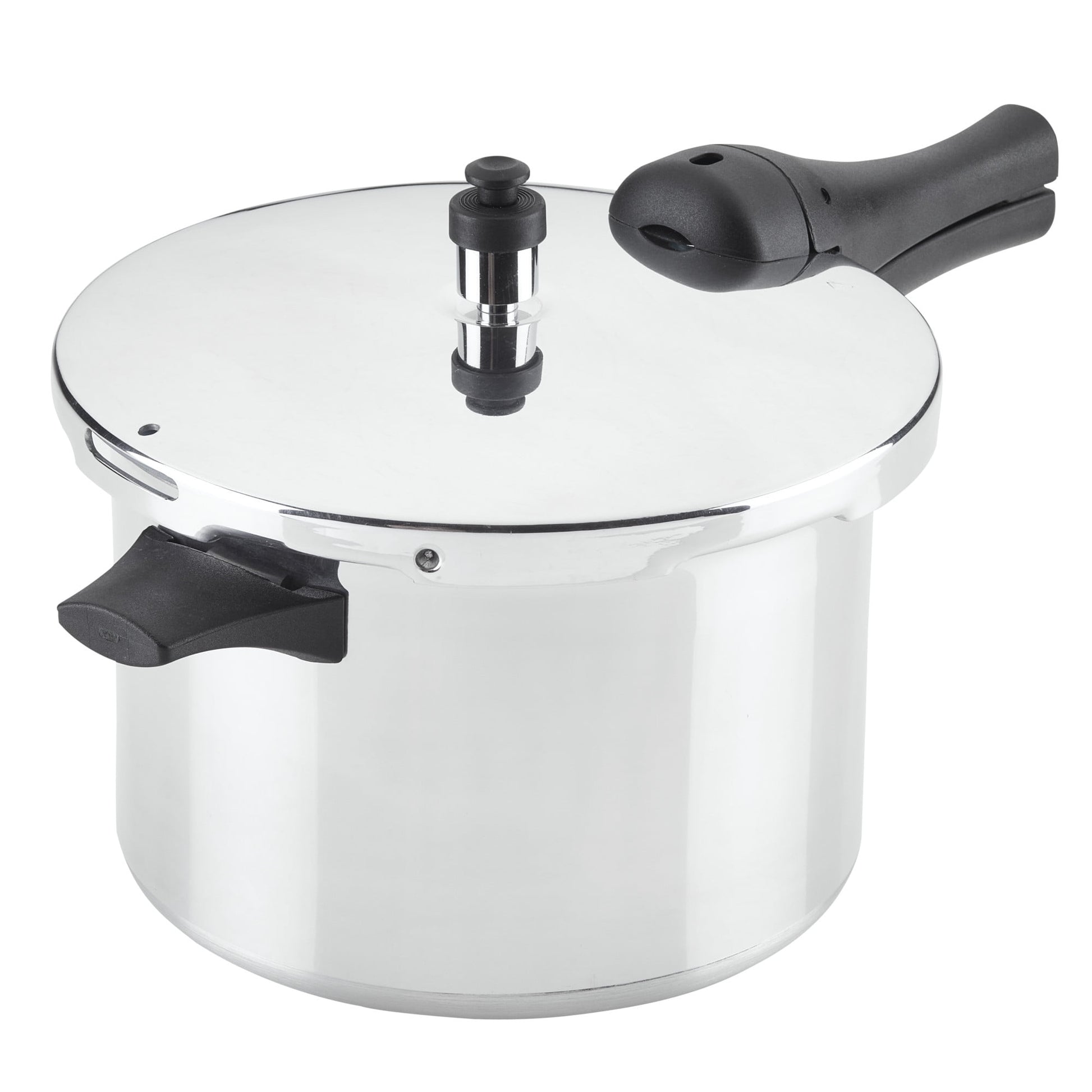 Farberware Pressure Cooker 6 Quart Aluminum Stovetop Pressure Cooker, Induction Compatible, Metal Utensil Safe, Silver