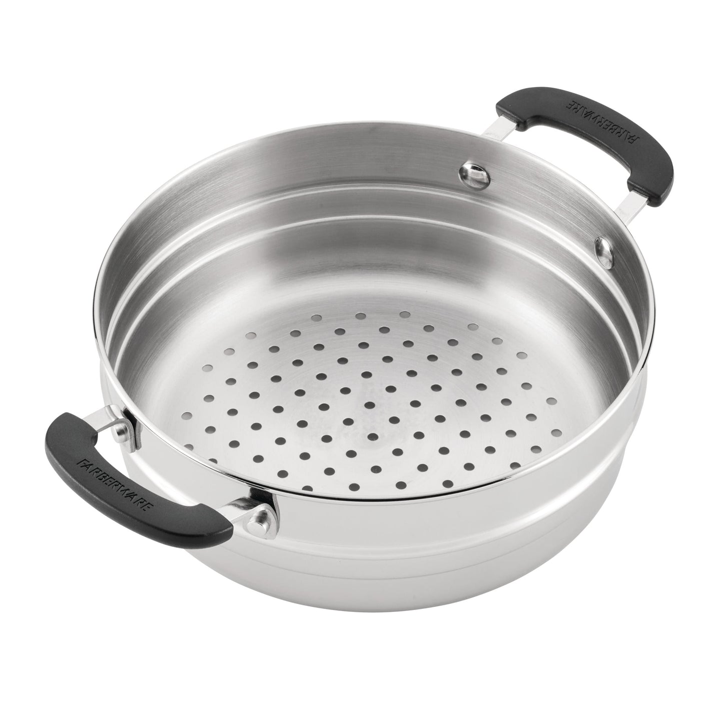 Farberware Brilliance Steamer Insert Metal Utensil and Dishwasher Safe, Stainless Steel