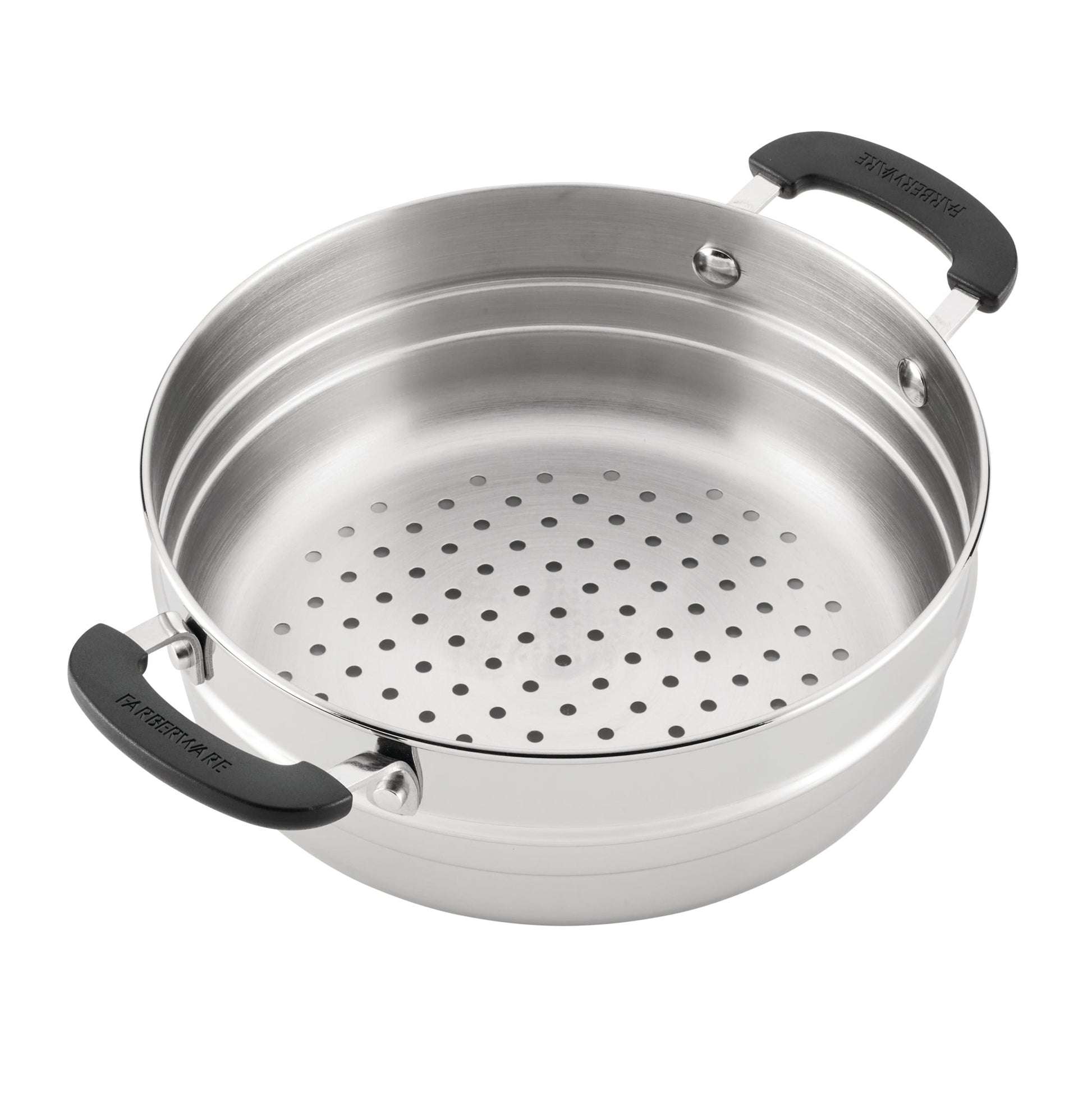 Farberware Brilliance Steamer Insert Metal Utensil and Dishwasher Safe, Stainless Steel
