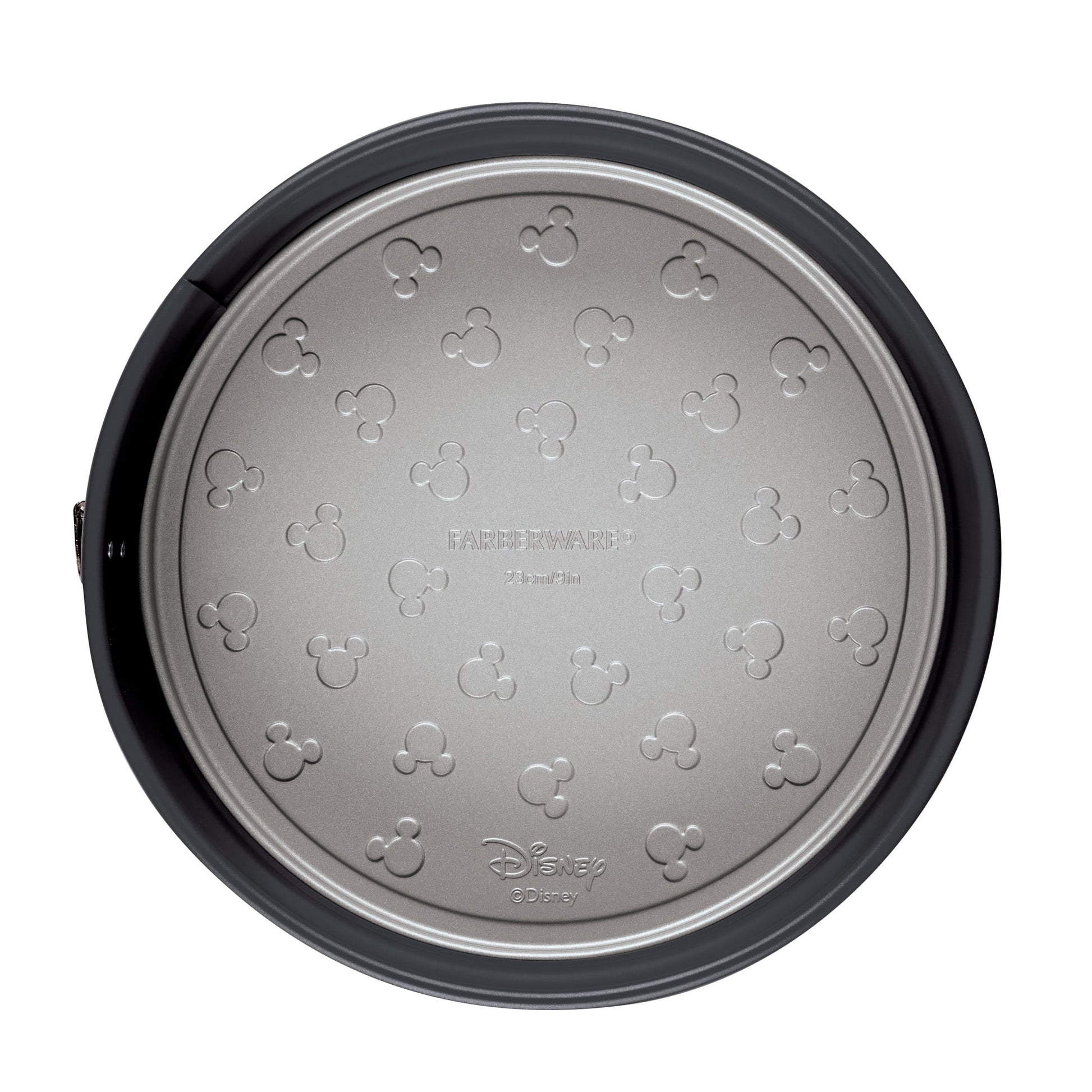 Farberware Disney Bake with Mickey Mouse 9 Inch Nonstick Round Springform Pan, Dishwasher Safe and Oven Safe to 450Â°F, Black
