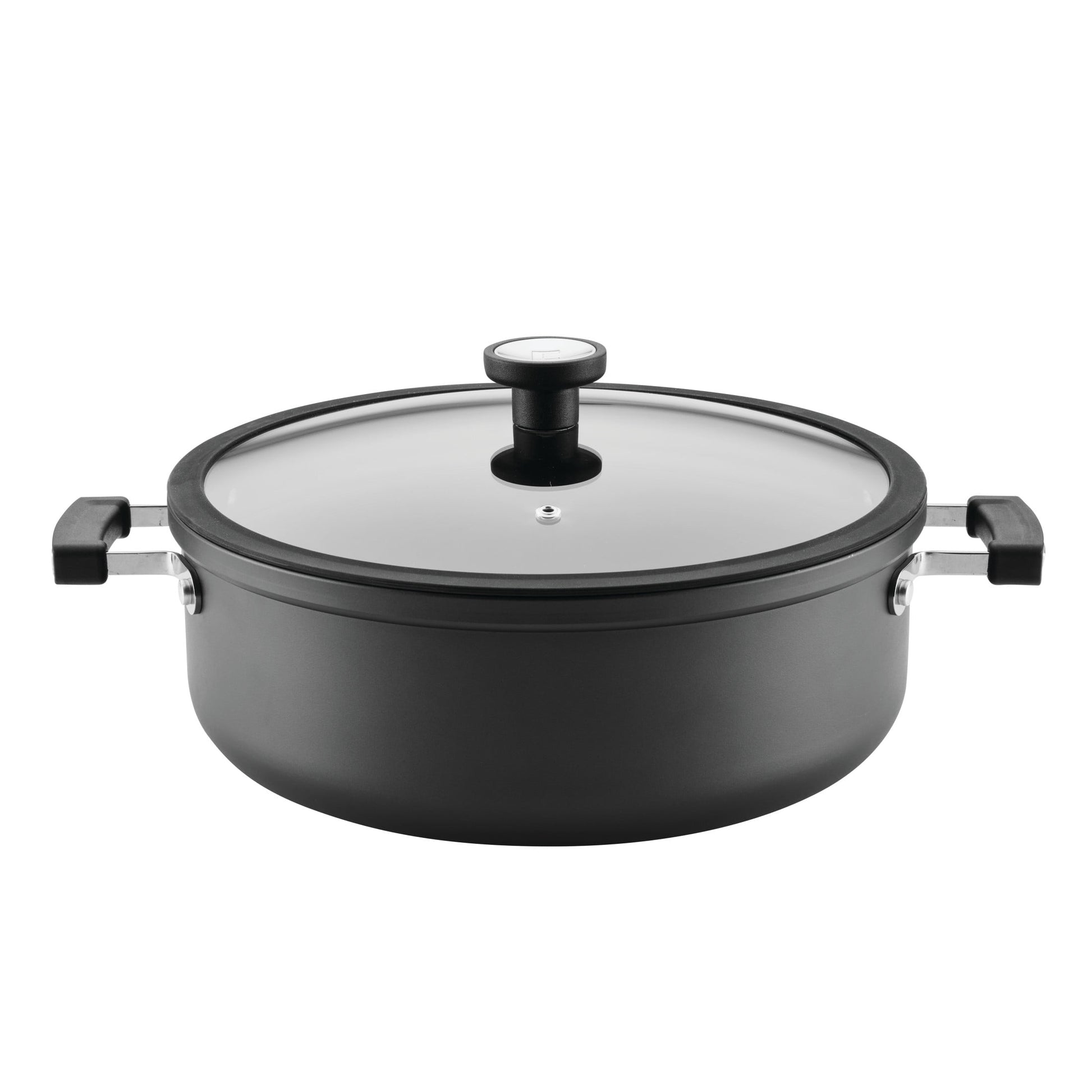 Farberware TrueCook 8qt Nonstick Family Pan with Lid, Black