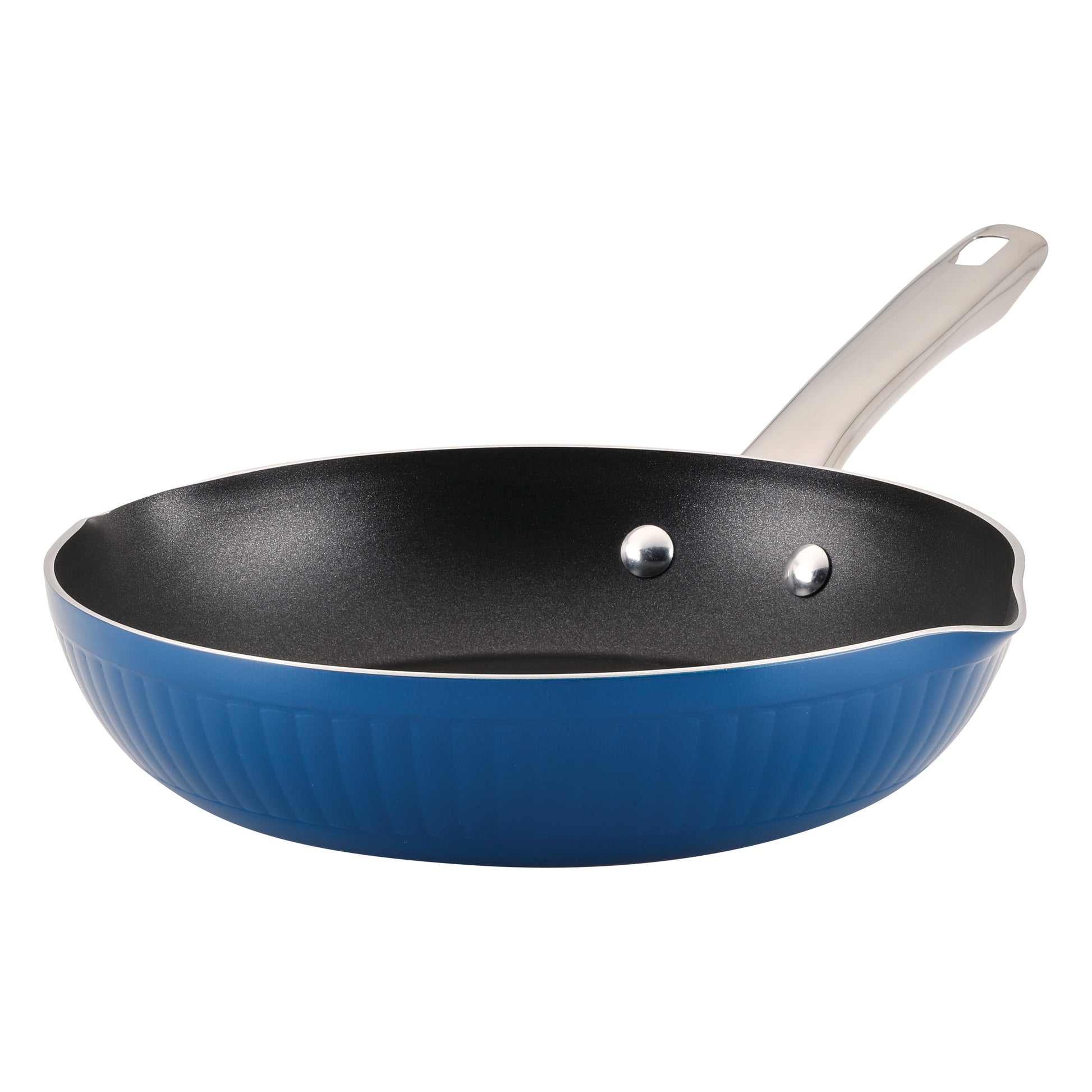 Farberware Style 10 Inch Nonstick Frying Pan / Skillet, Dishwasher Safe and Oven Safe to 500Â°F, Blue