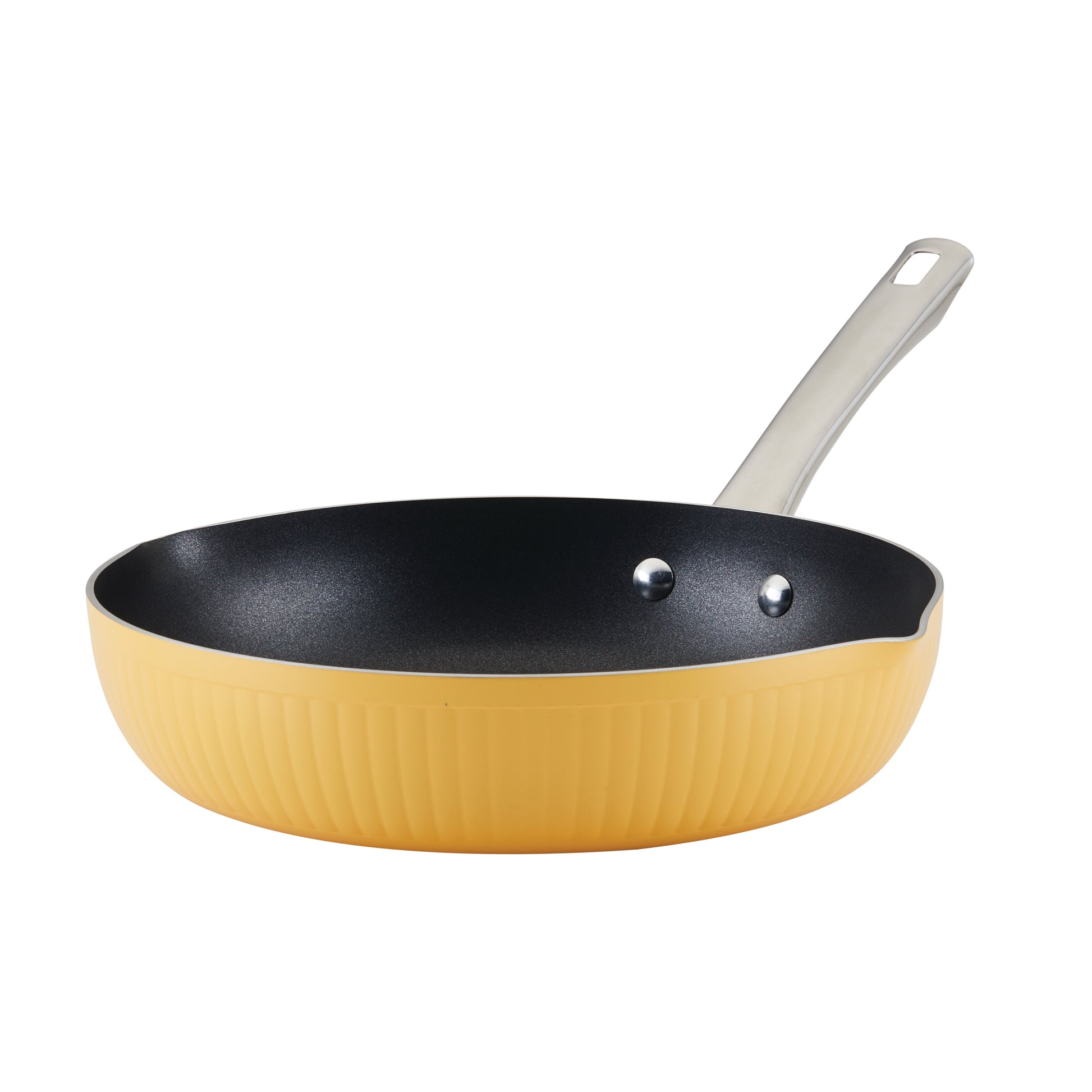 Farberware Style 11.25 Inch Nonstick Frying Pan, Dishwasher Safe and Oven Safe to 500Â°F, Yellow