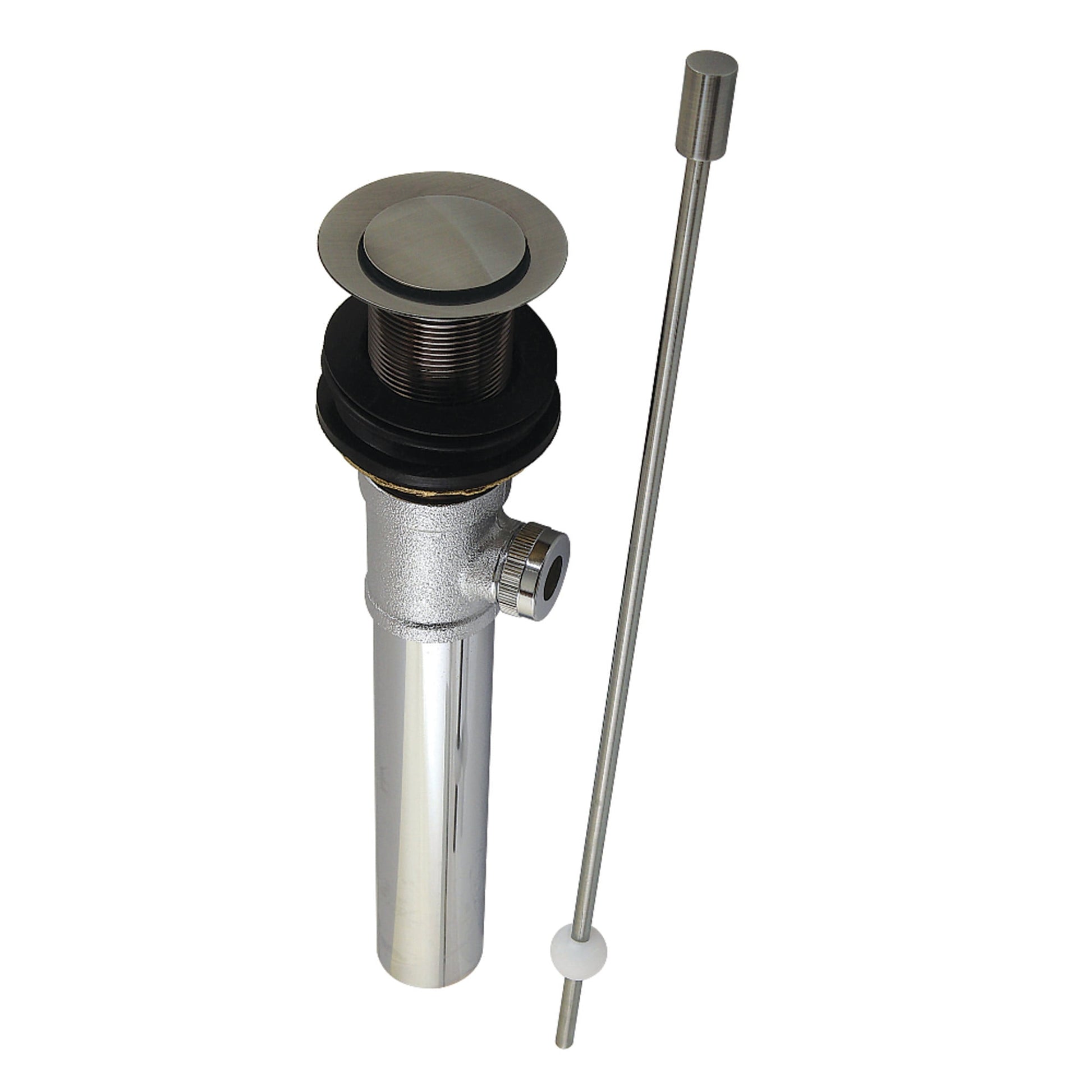 Fauceture KS810VN Pop-Up Drain without Overflow, Black Stainless