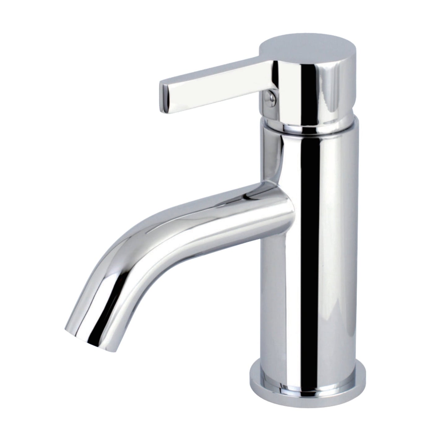 Fauceture LS8227CTL Continental Single-Handle Bathroom Faucet with Push Pop-Up, Matte Black/Polished Chrome