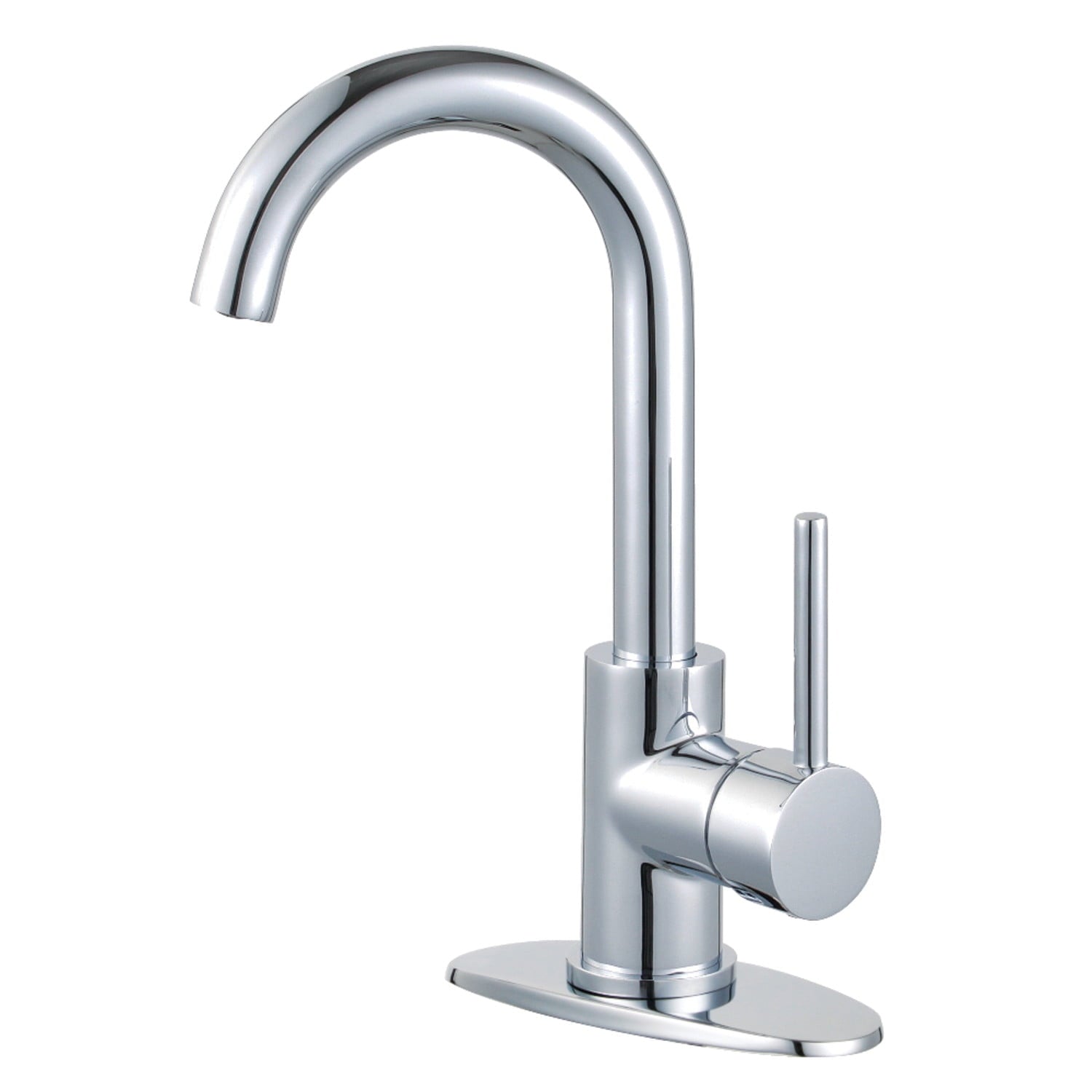 Fauceture LS8431DL Concord Single-Handle Bathroom Faucet with Push Pop-Up, Polished Chrome