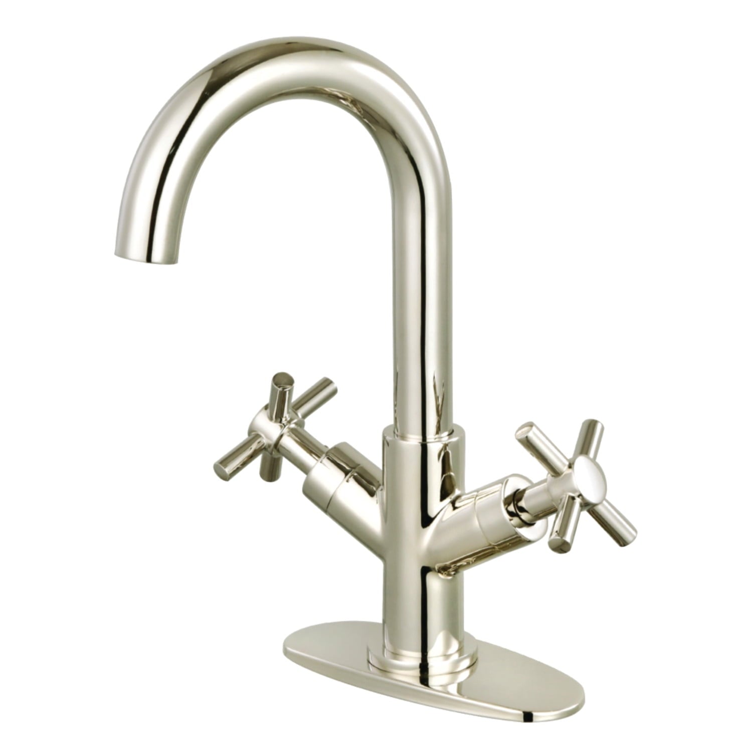 Fauceture LS8451JX Concord Two-Handle Bathroom Faucet with Push Pop-Up, Polished Chrome