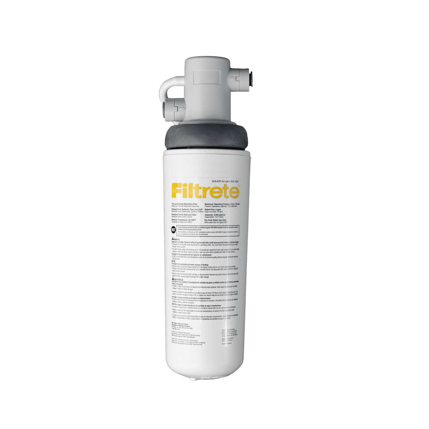 Filtrete Sistema de FiltraciÃ³n de Agua de Cambio RÃ¡pido Bajo el Fregadero, 3US-AS01