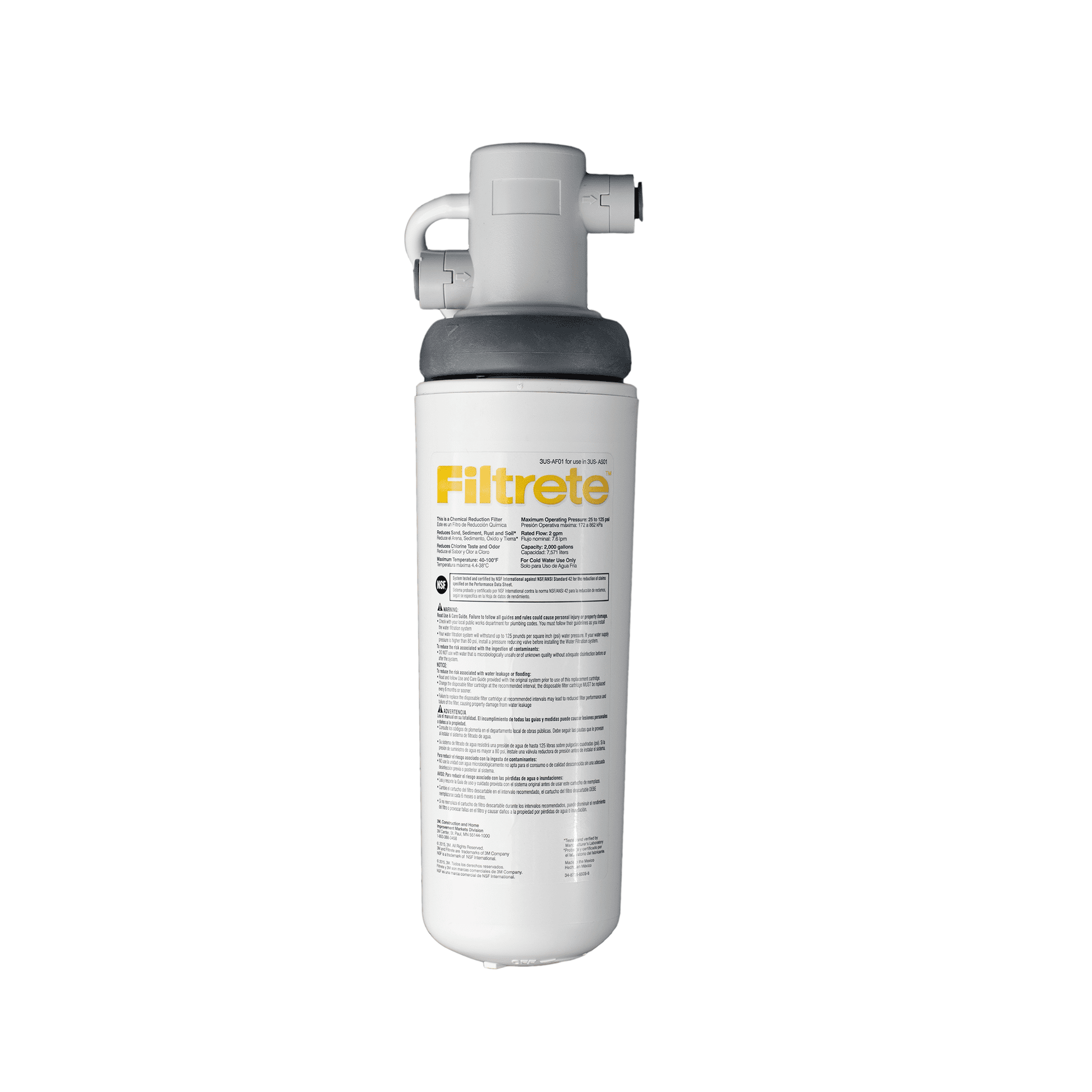 Filtrete Sistema de FiltraciÃ³n de Agua de Cambio RÃ¡pido Bajo el Fregadero, 3US-AS01