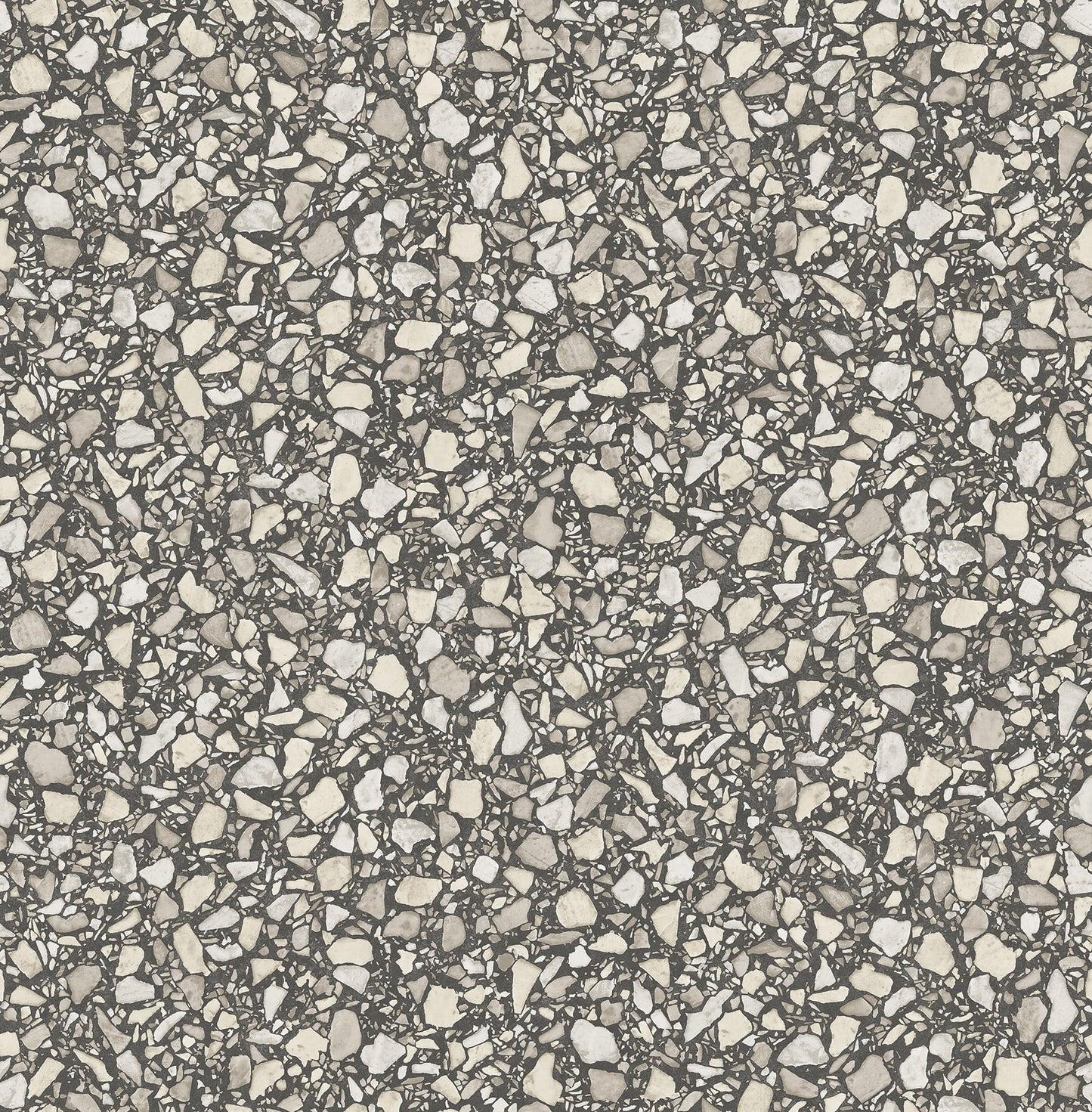 Fine Decor Aldrich Black Terrazzo Unpasted Nonwoven Wallpaper, 20.5-in by 33-ft, 56.4 sq. ft.
