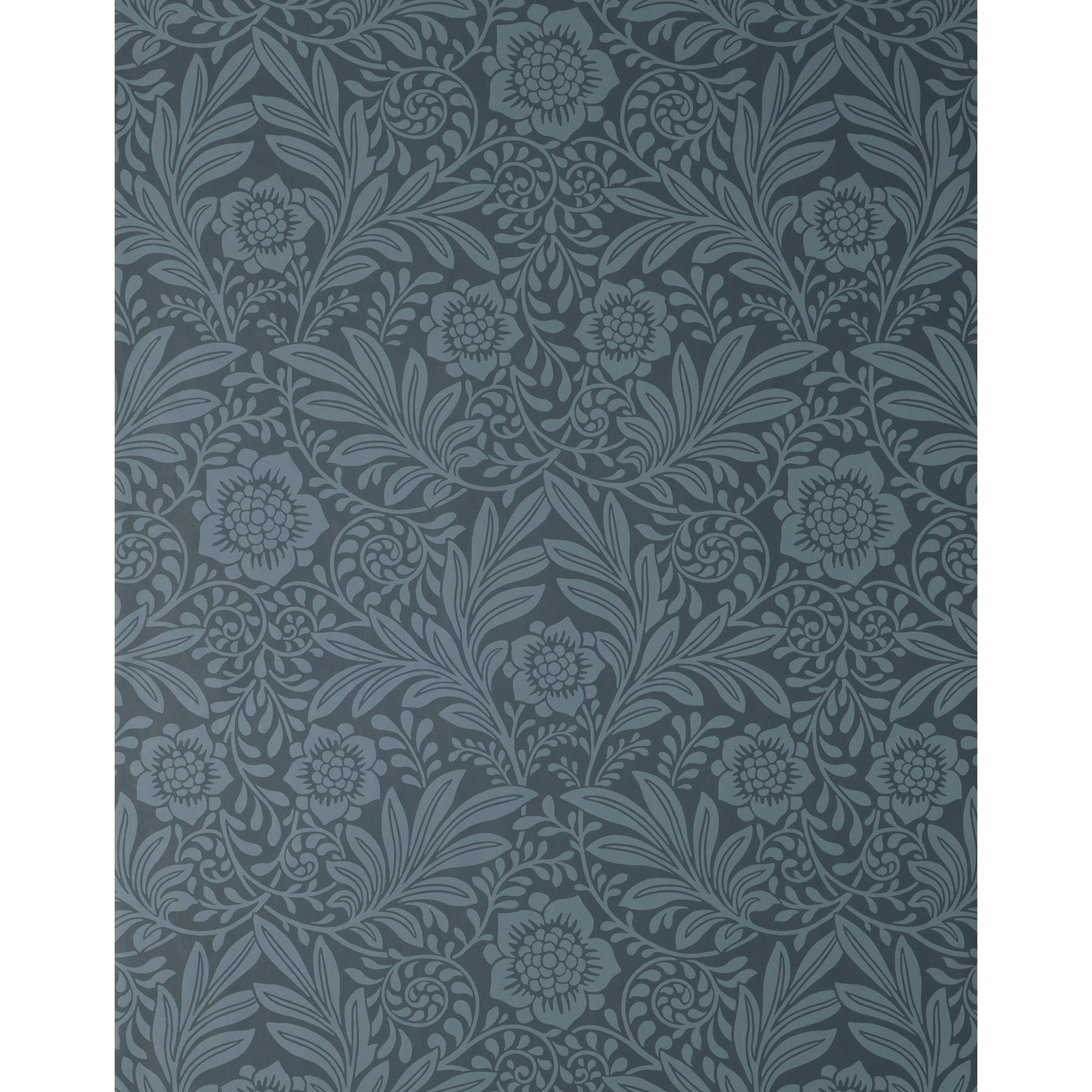 Fine Decor Camille Navy Damask Wallpaper, 20.5-in by 33-ft