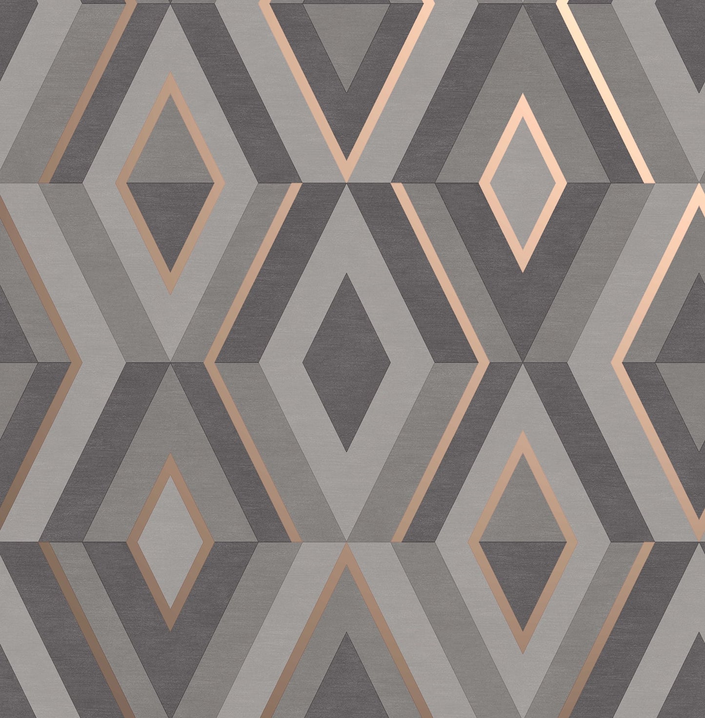 Fine Decor Shard Charcoal Geometric Unpasted Paper Wallpaper, 20.5-in by 33-ft, 56.4 sq. ft.
