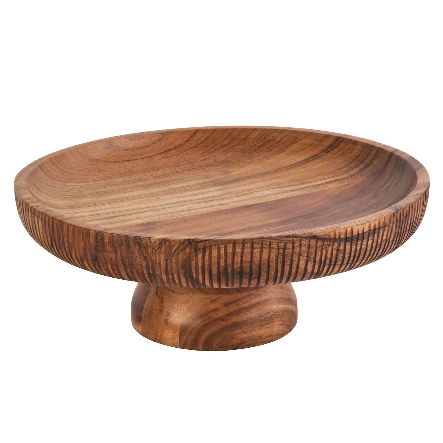 Fitz and Floyd Caleb Natural Foot Server Cake Stand
